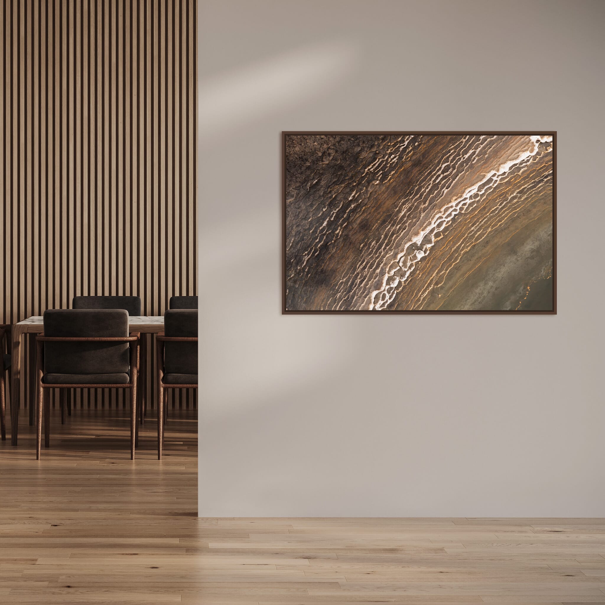 Interior design featuring photography prints by Jan Erik Waider