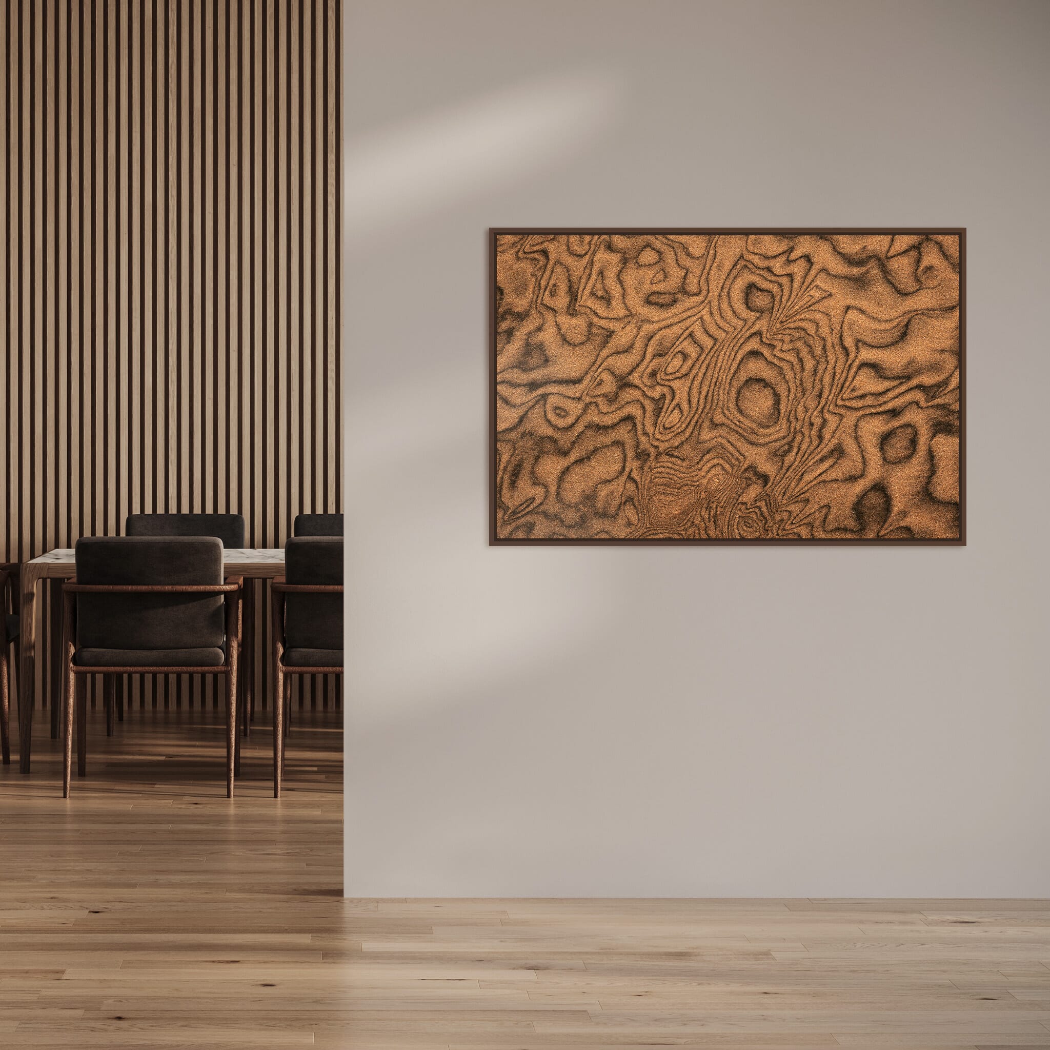 Interior design featuring photography prints by Jan Erik Waider