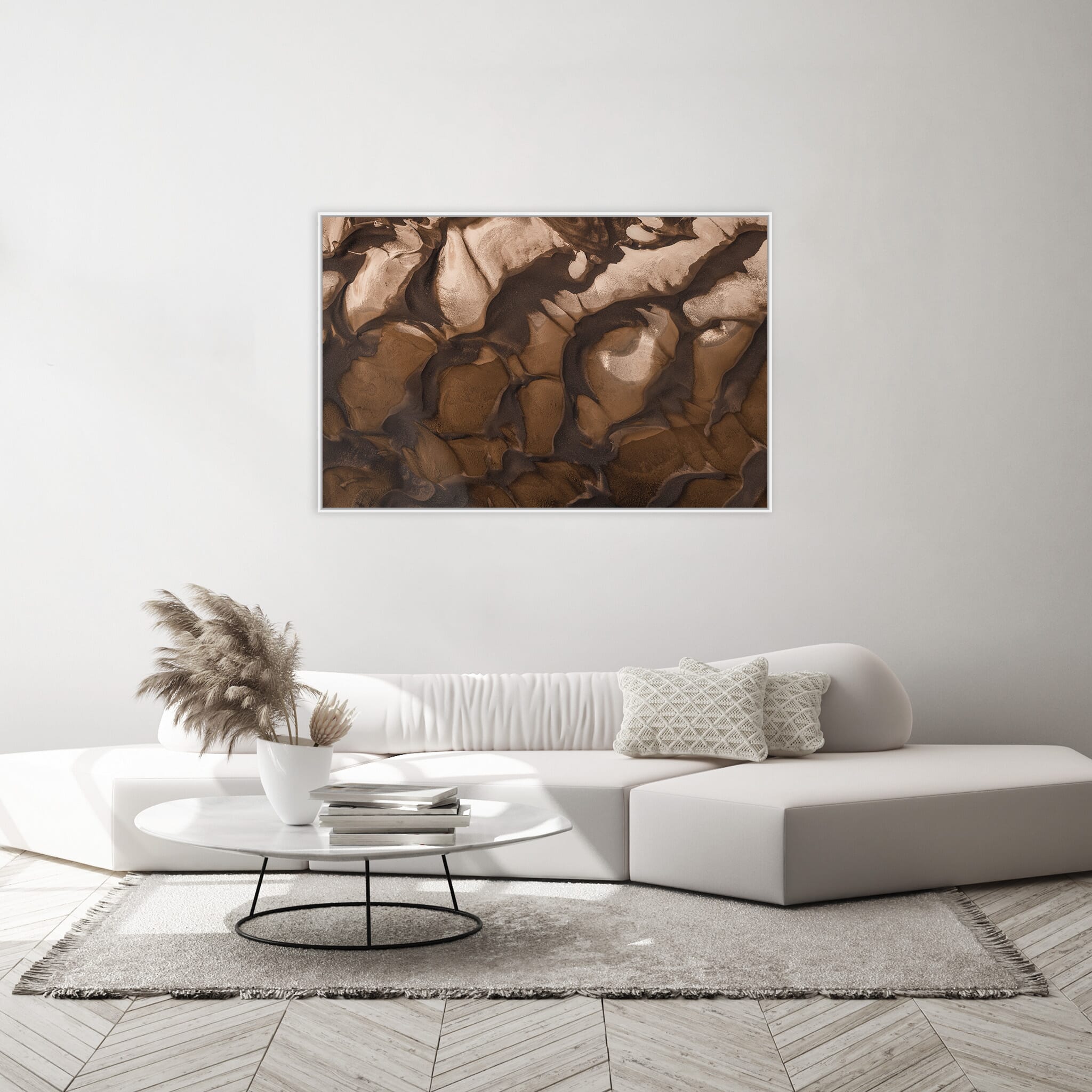 Interior design featuring photography prints by Jan Erik Waider