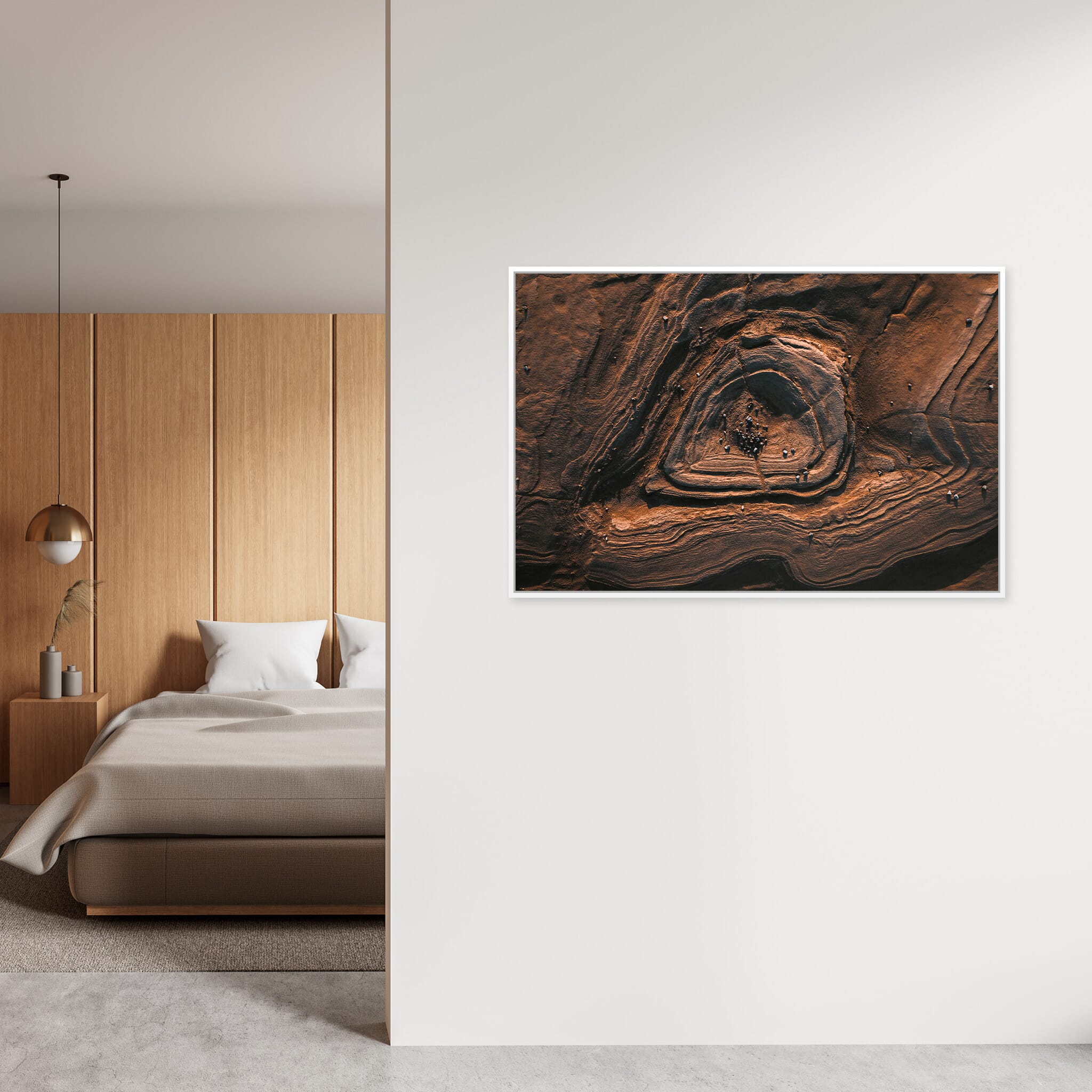 Interior design featuring photography prints by Jan Erik Waider