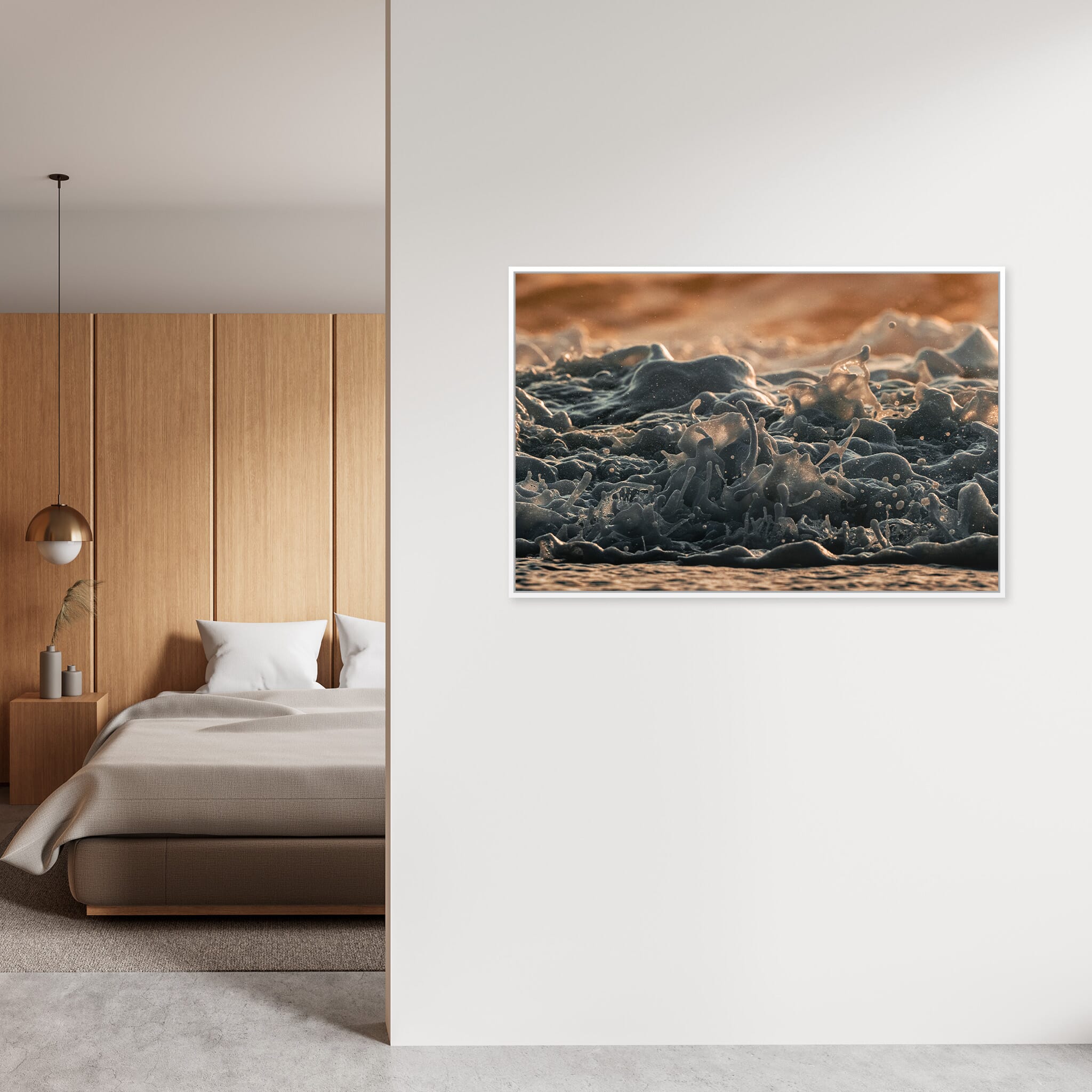 Interior design featuring photography prints by Jan Erik Waider