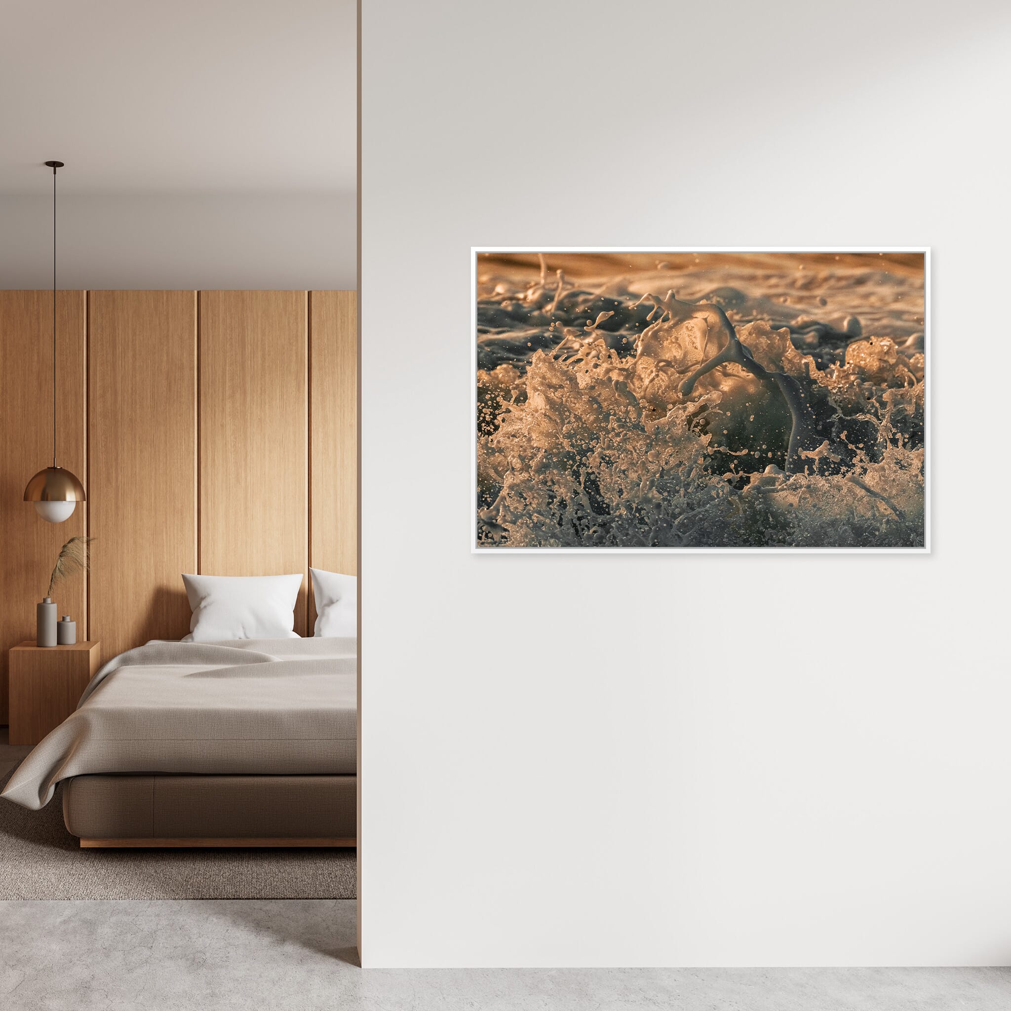 Interior design featuring photography prints by Jan Erik Waider