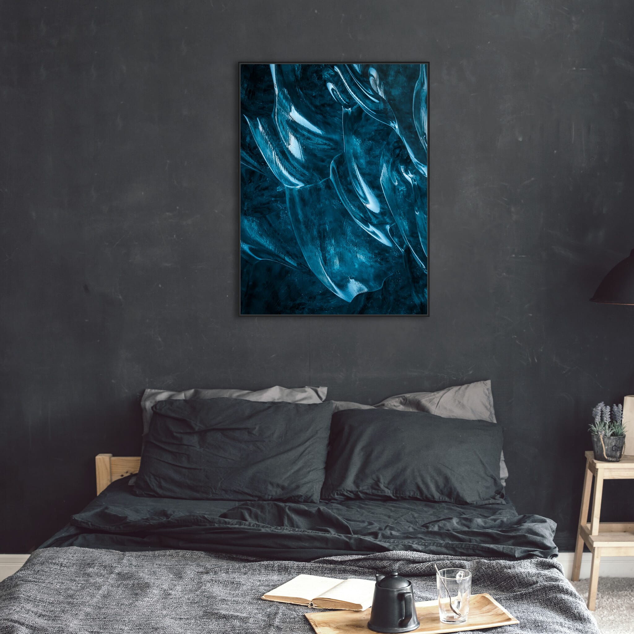 Modern Interior design featuring photography prints by Jan Erik Waider