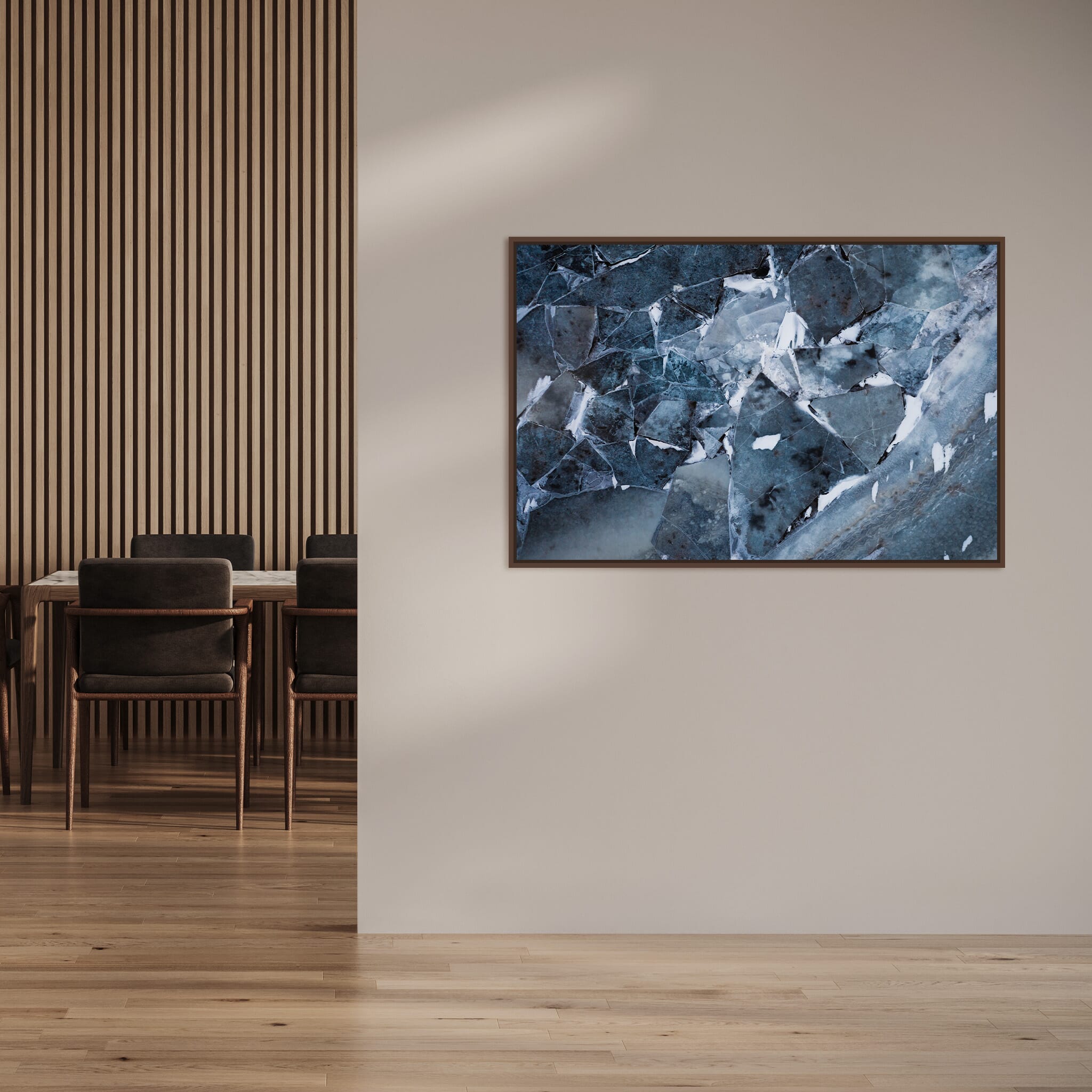 Interior design featuring photography prints by Jan Erik Waider