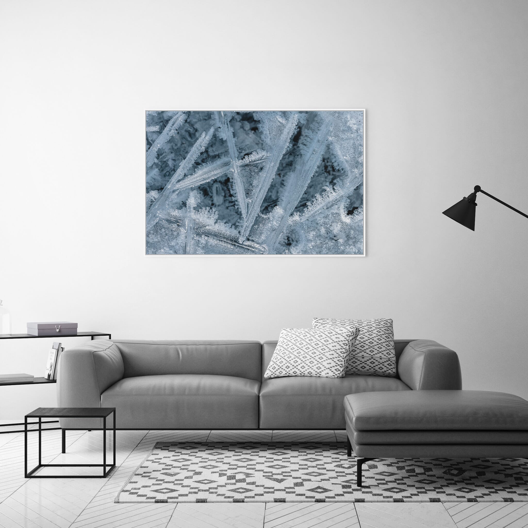 Interior design featuring photography prints by Jan Erik Waider