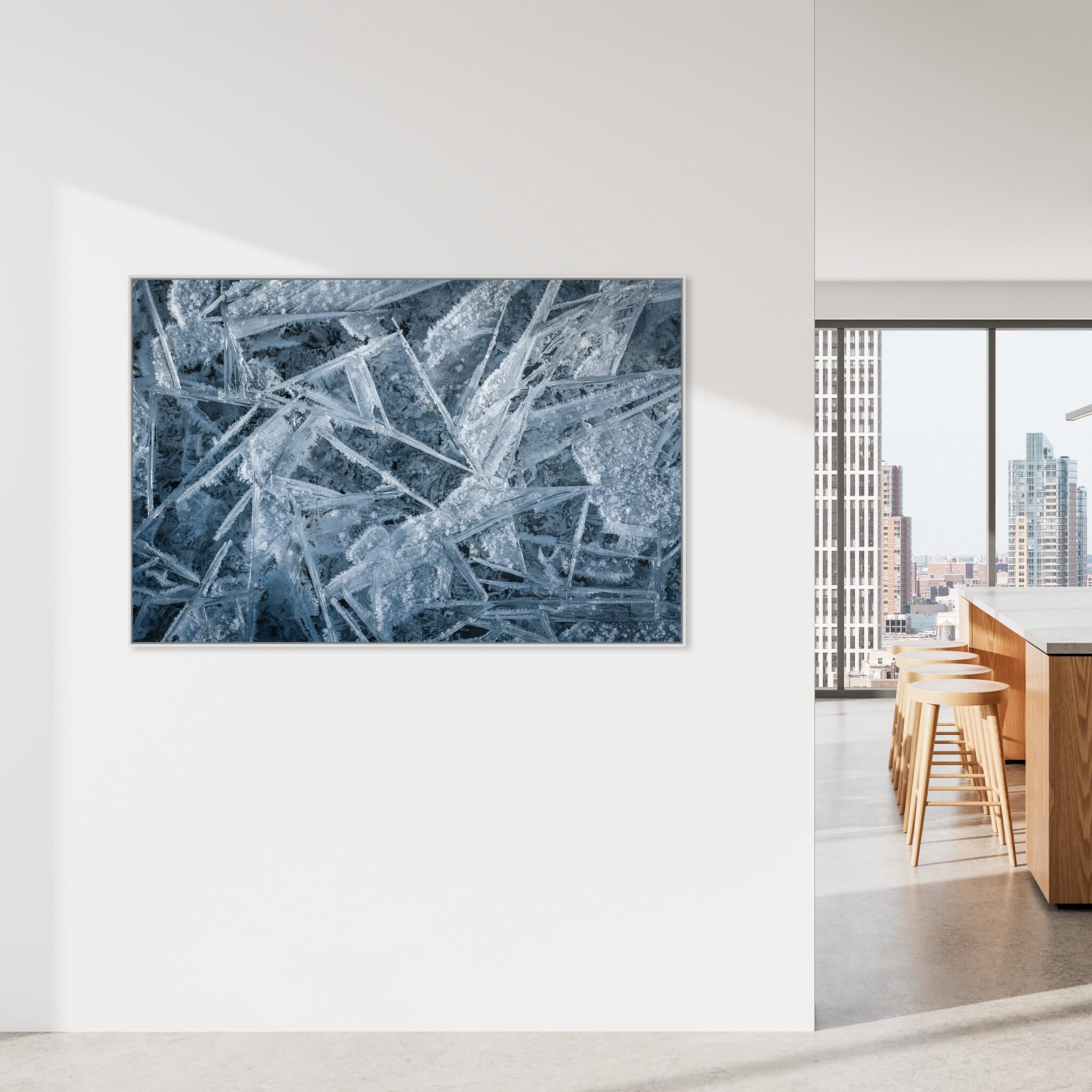 Interior design featuring photography prints by Jan Erik Waider