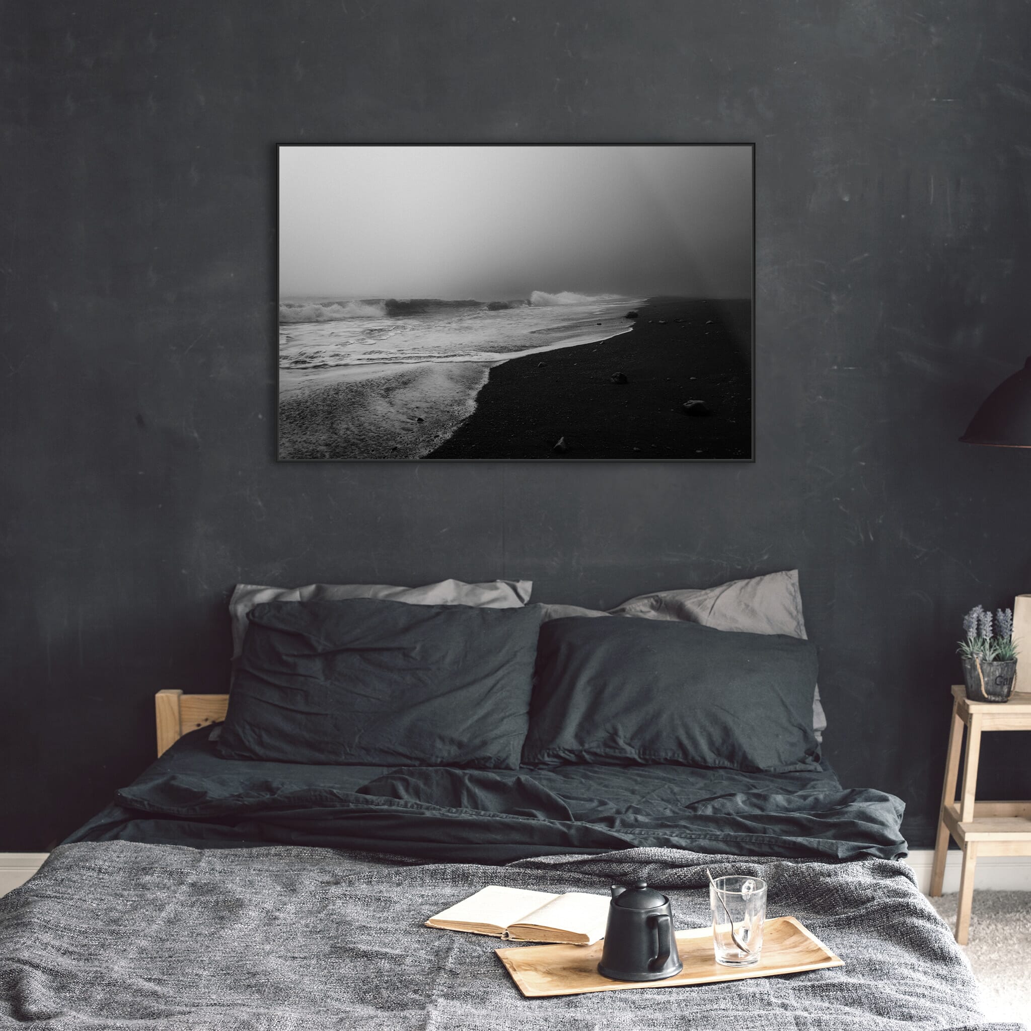 Modern room with framed landscape photography by Jan Erik Waider