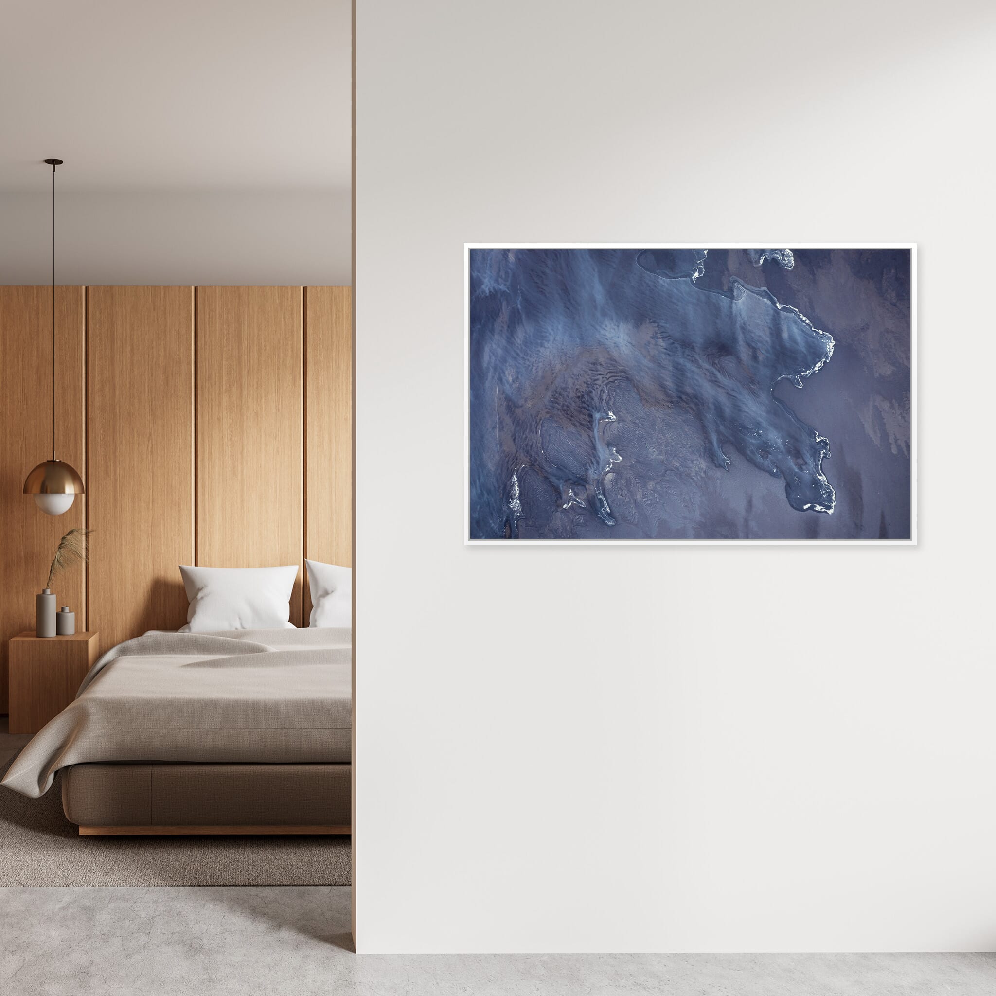 Interior design featuring photography prints by Jan Erik Waider