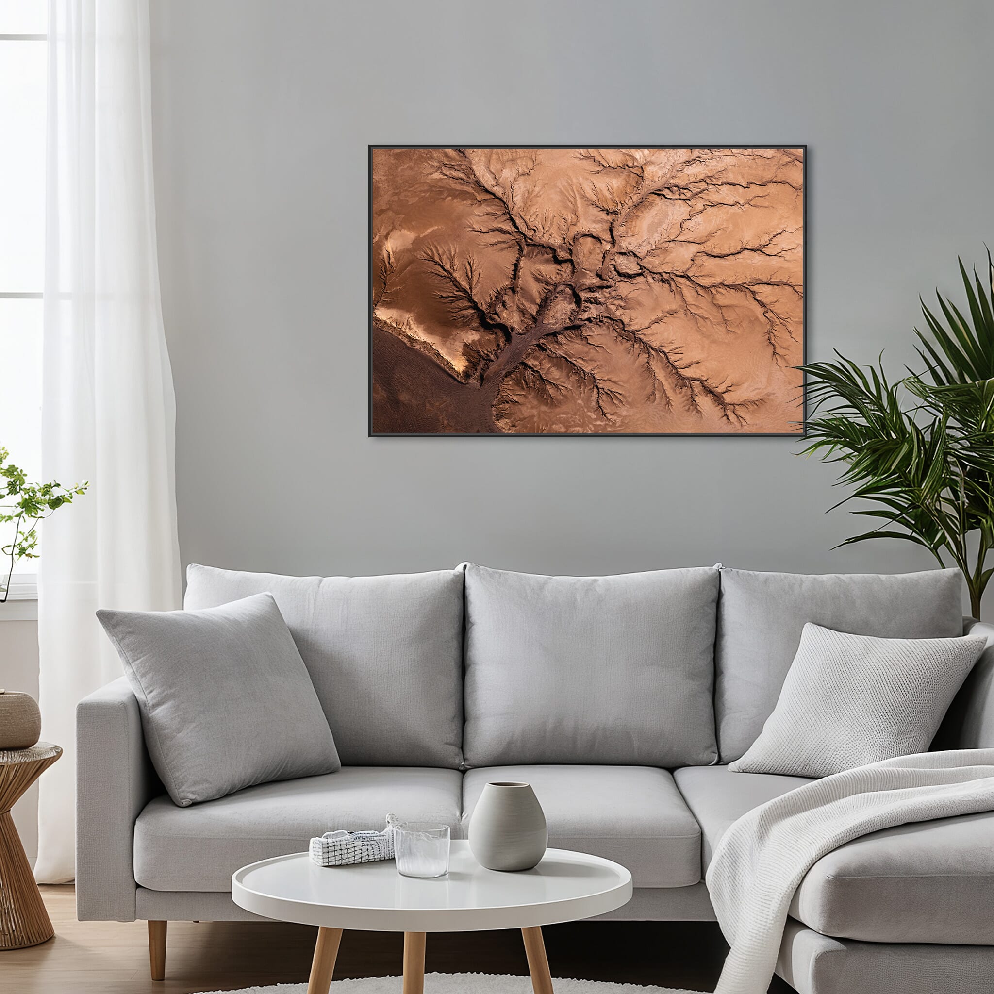 Modern Interior design featuring photography prints by Jan Erik Waider