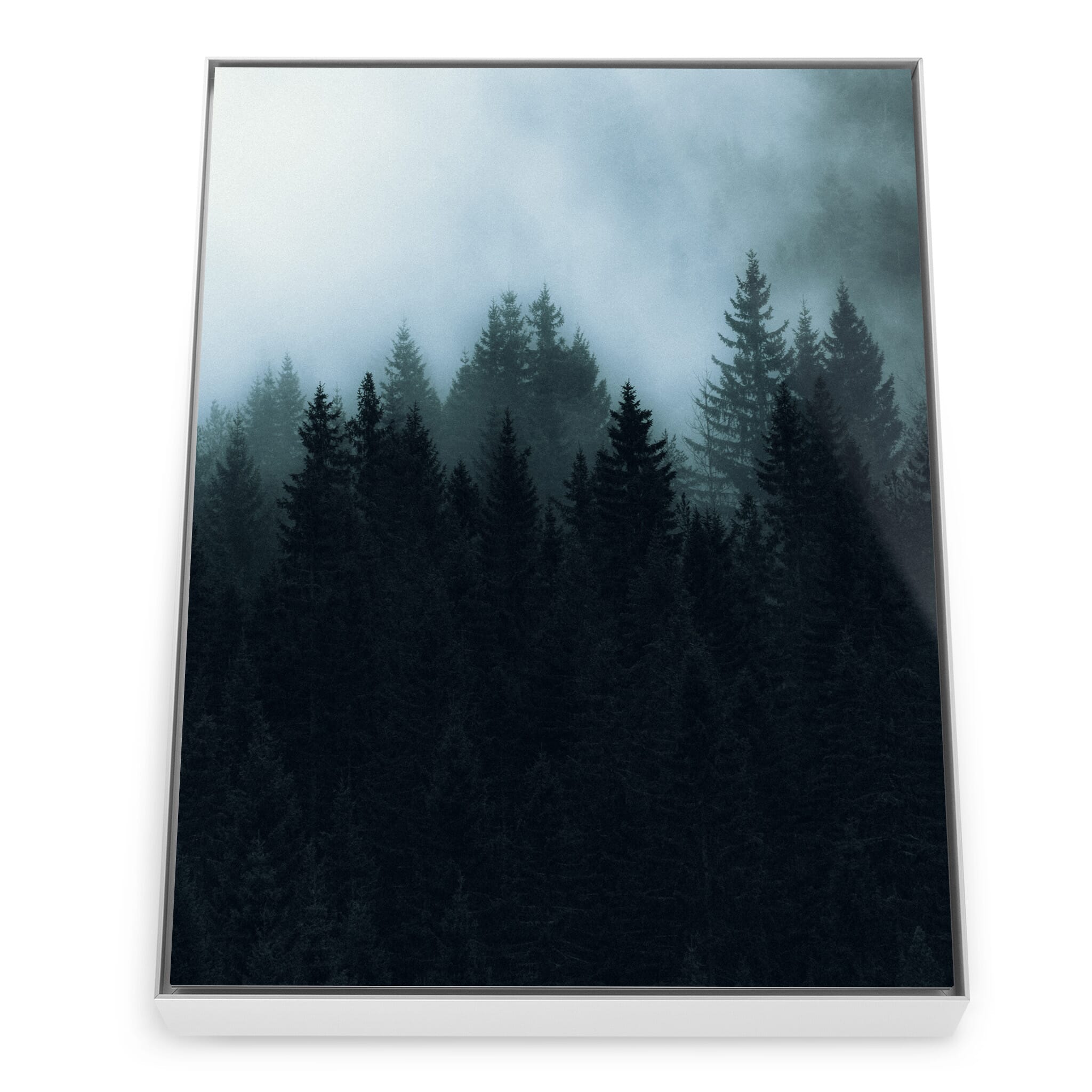 Framed photo print of atmospheric composition with deep tones and solitude