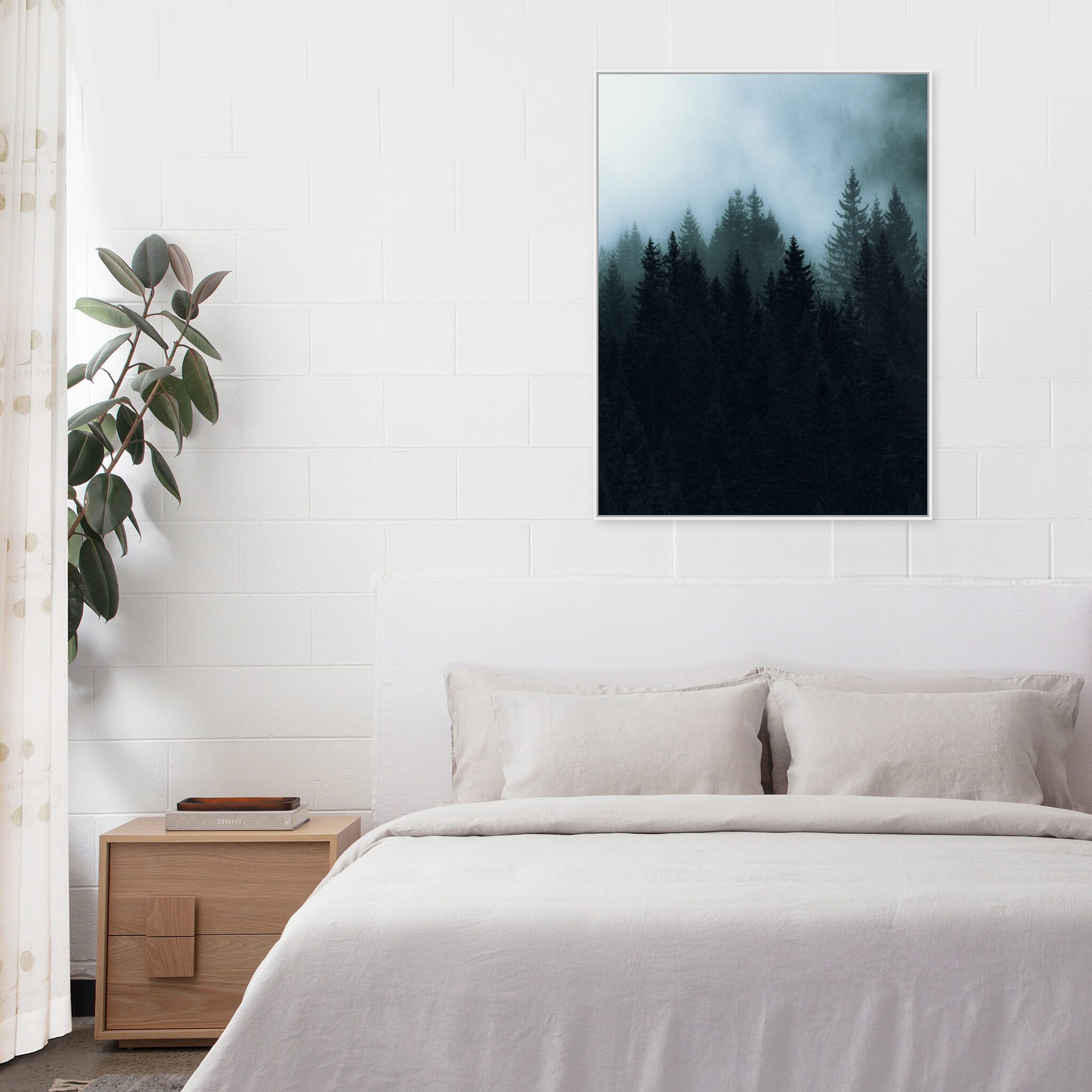 Modern Interior design featuring photography prints by Jan Erik Waider