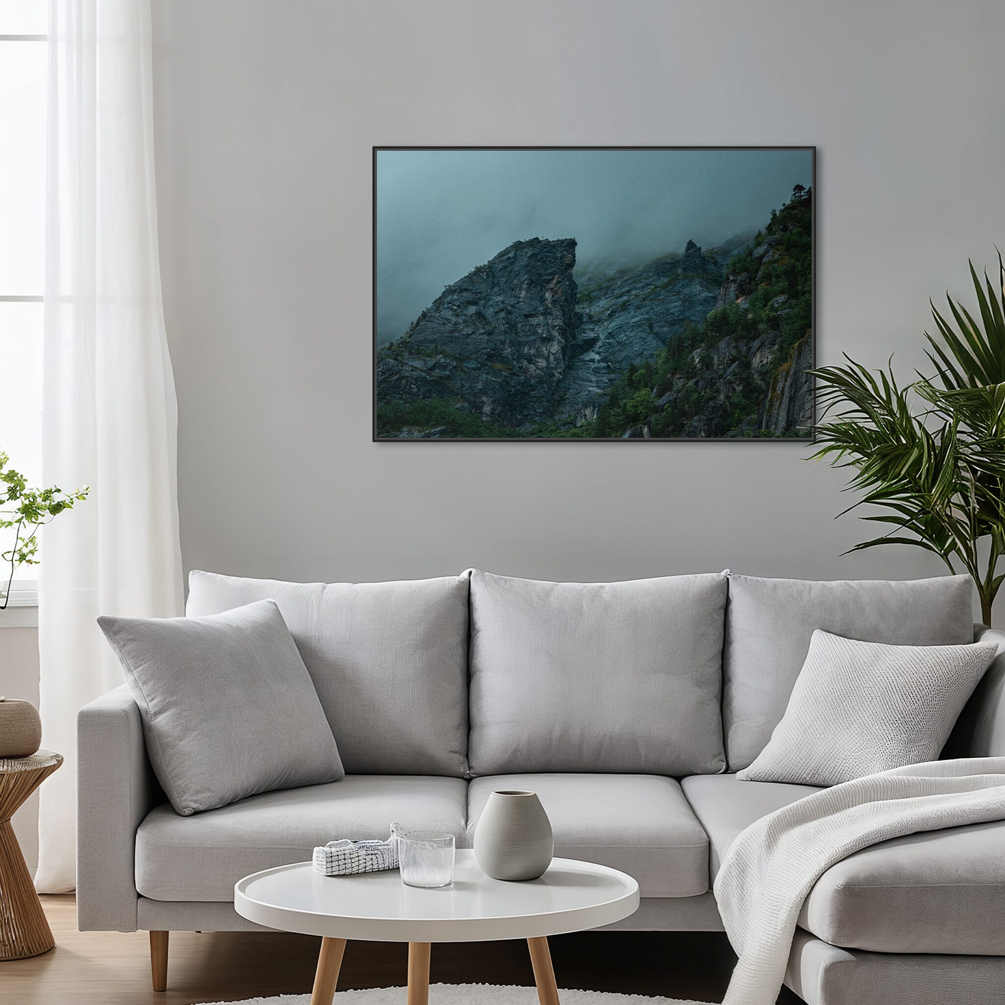 Modern Interior design featuring photography prints by Jan Erik Waider