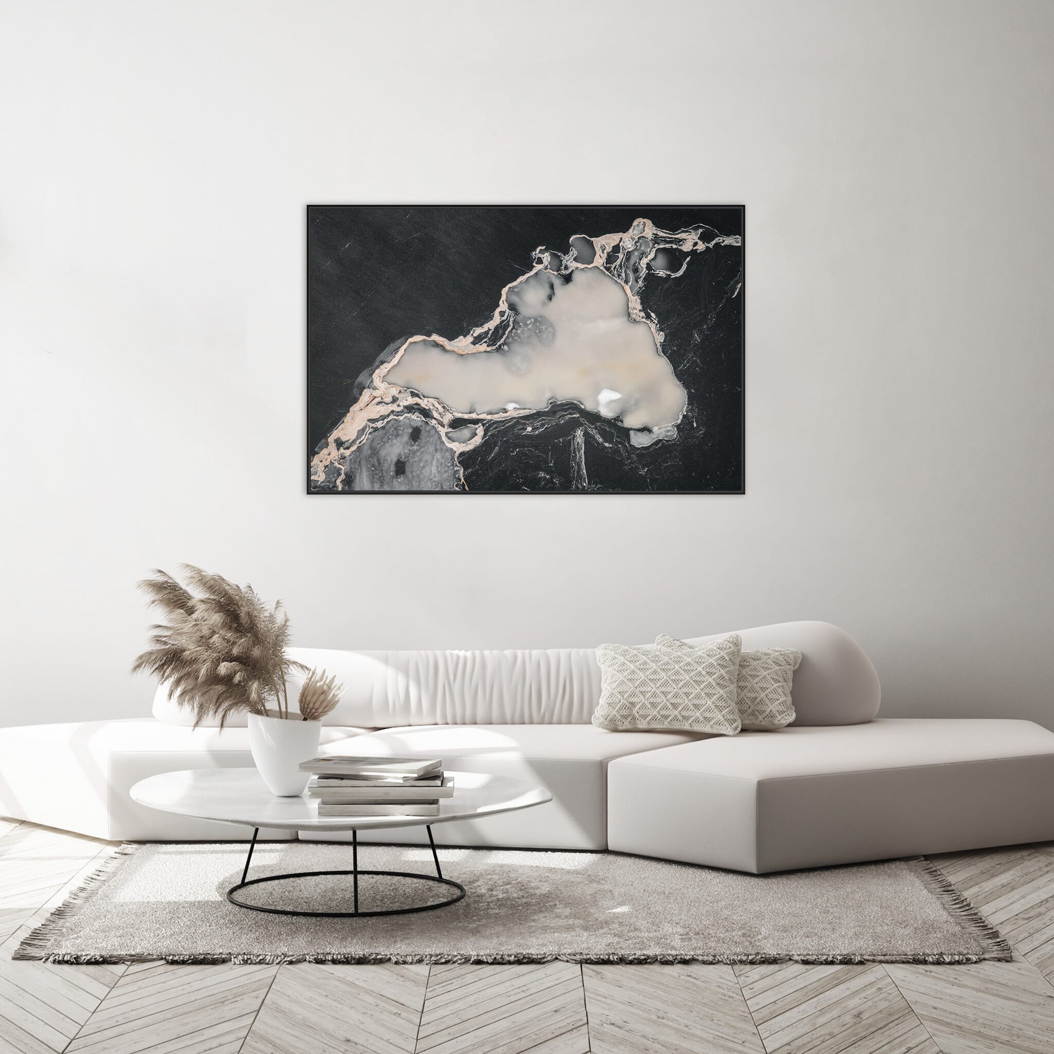 Interior design featuring photography prints by Jan Erik Waider