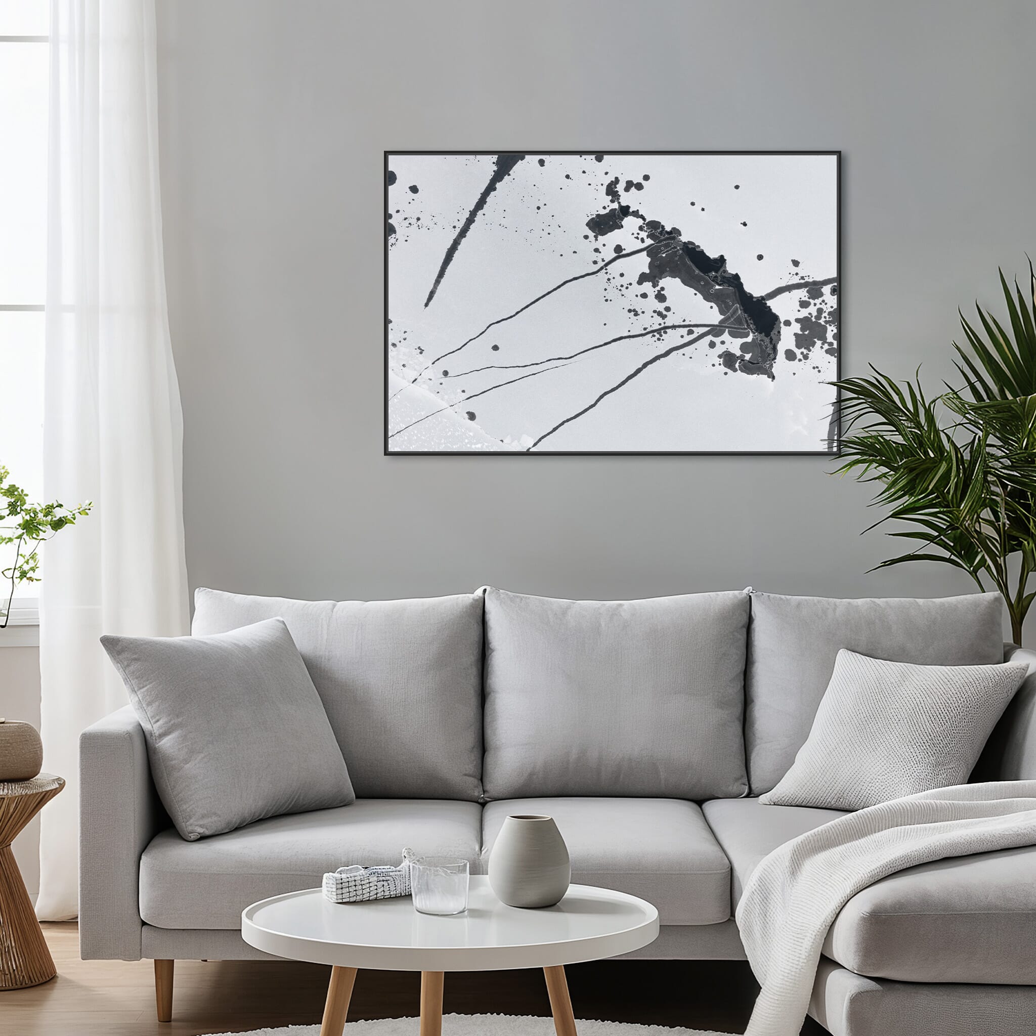 Modern Interior design featuring photography prints by Jan Erik Waider