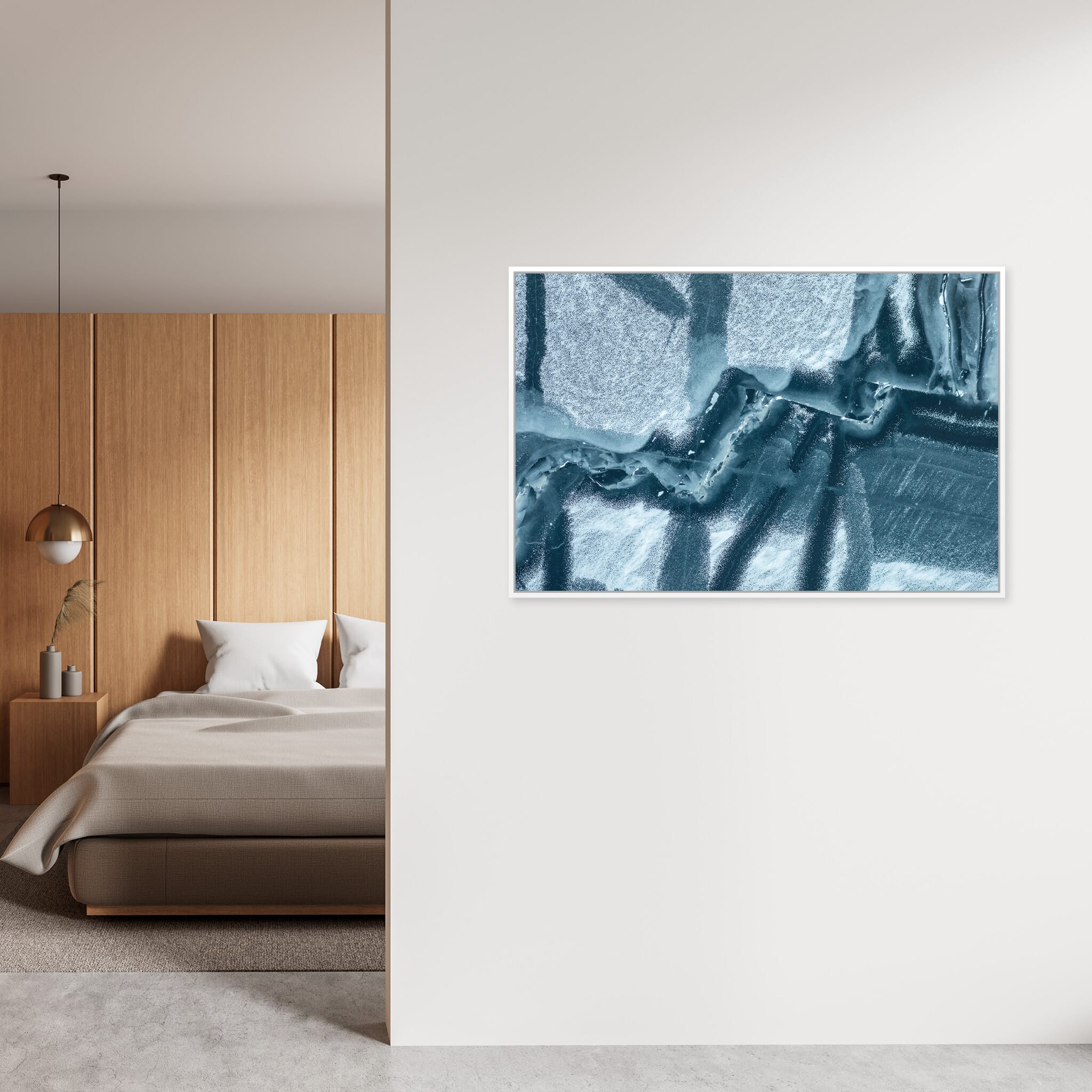 Interior design featuring photography prints by Jan Erik Waider