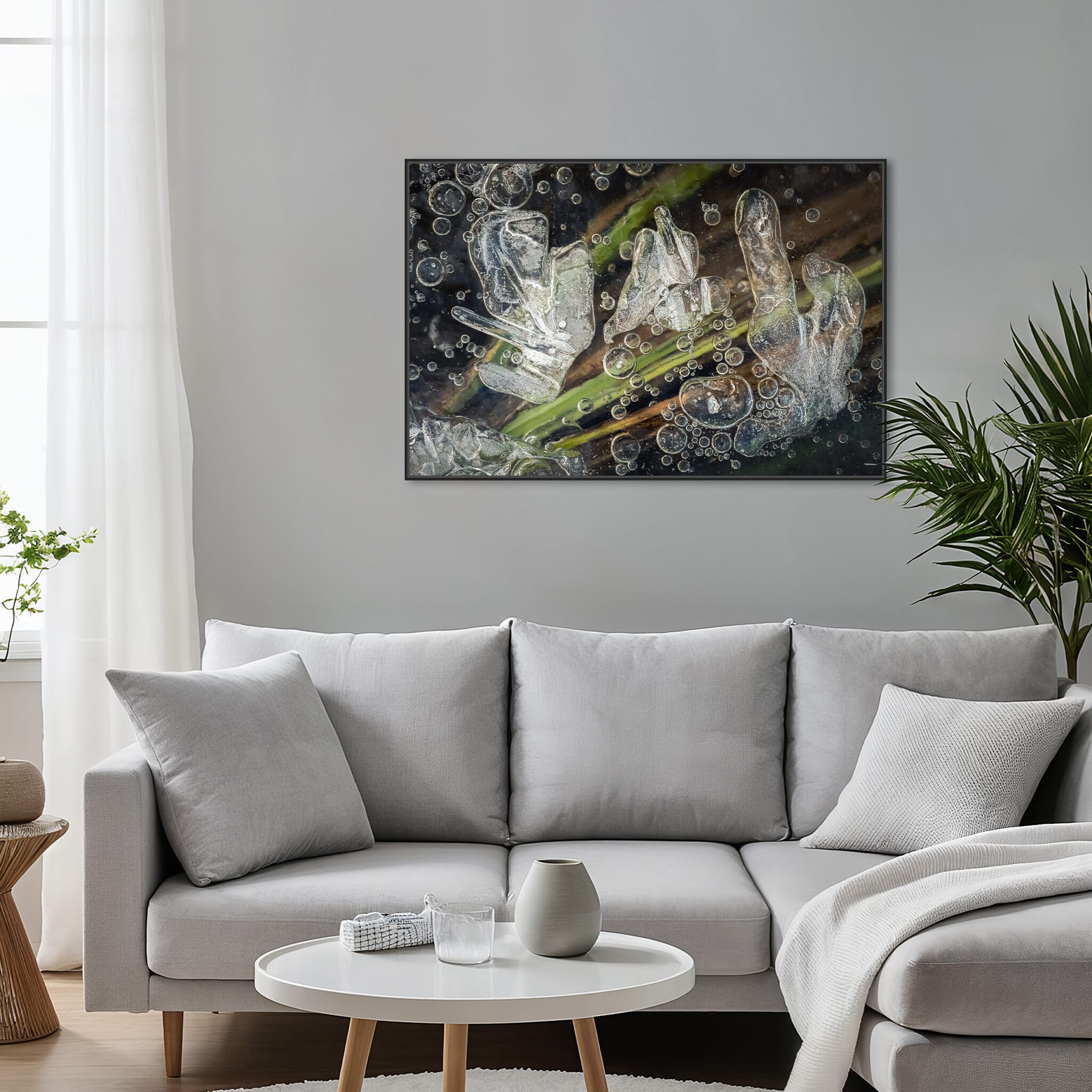 Modern Interior design featuring photography prints by Jan Erik Waider