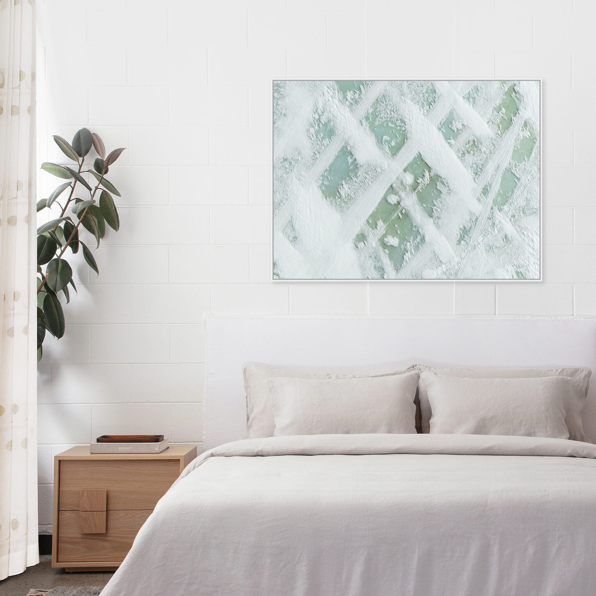 Modern Interior design featuring photography prints by Jan Erik Waider