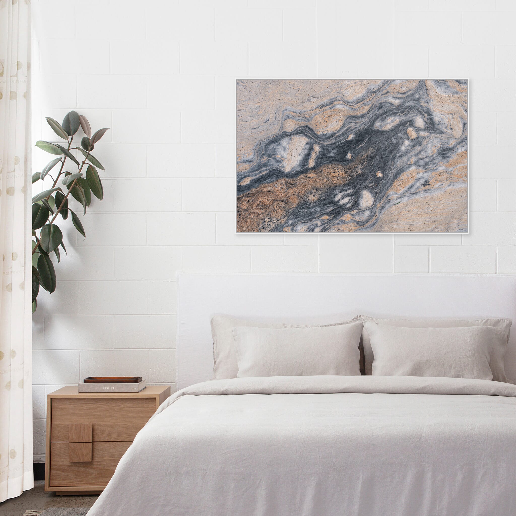 Modern Interior design featuring photography prints by Jan Erik Waider
