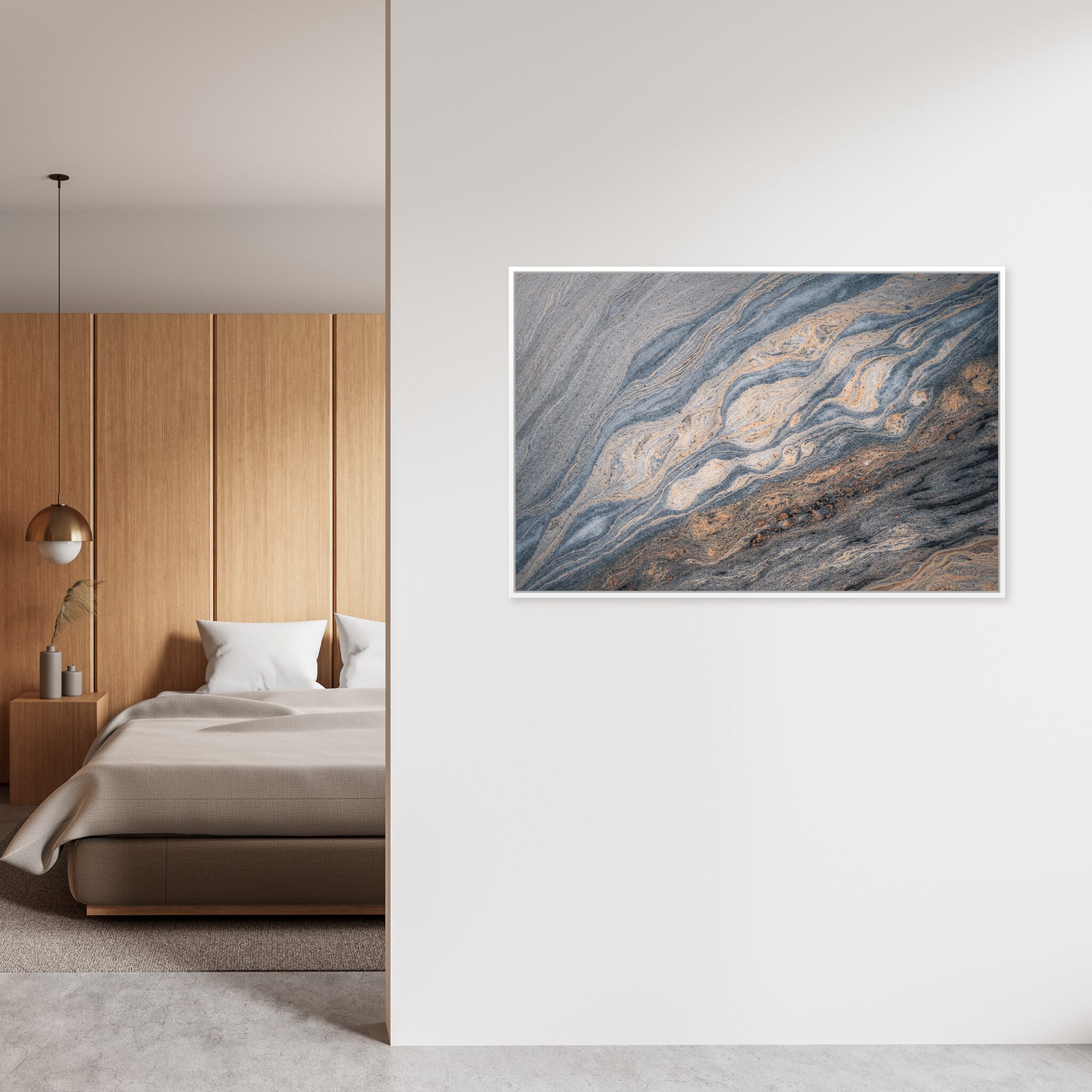 Interior design featuring photography prints by Jan Erik Waider