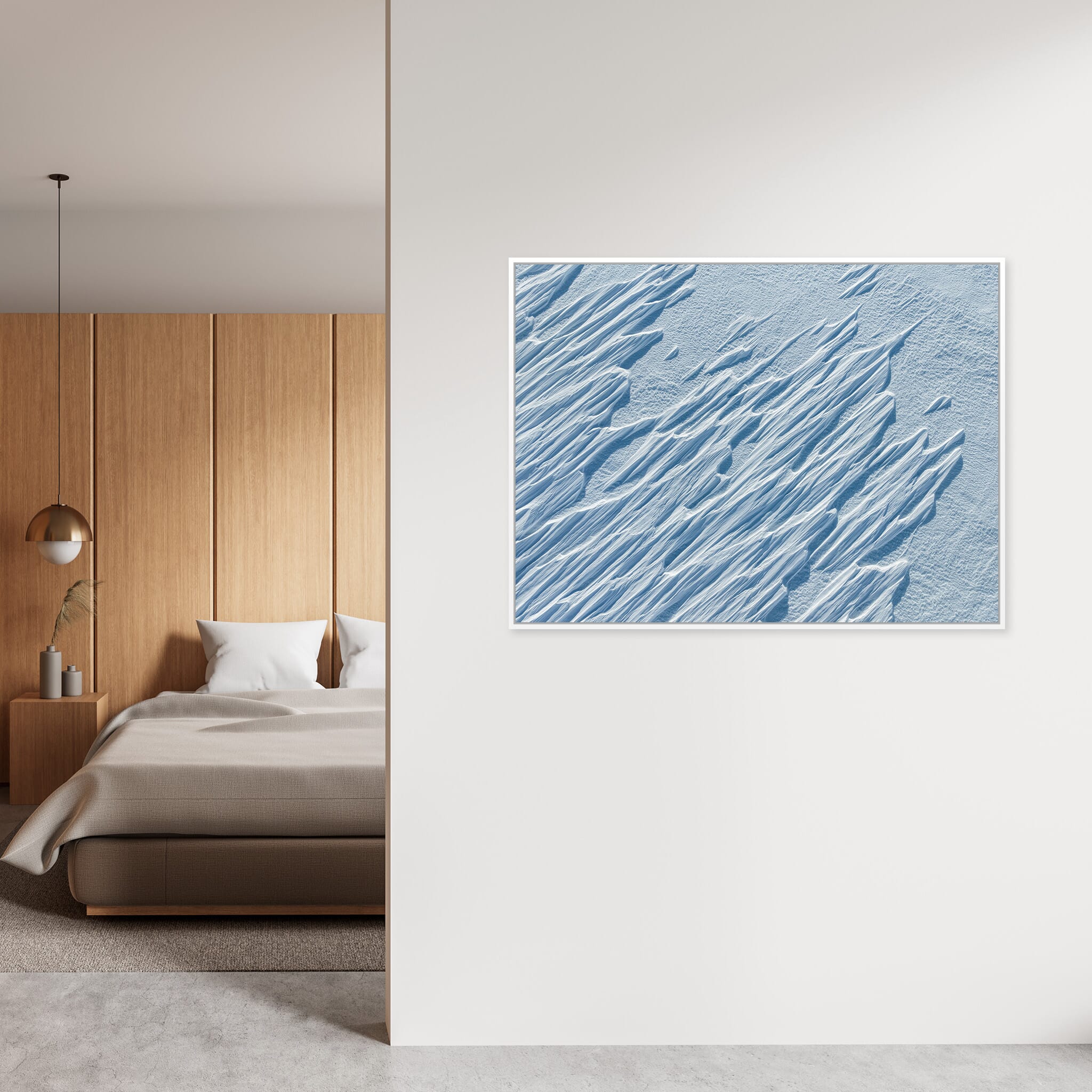 Interior design featuring photography prints by Jan Erik Waider