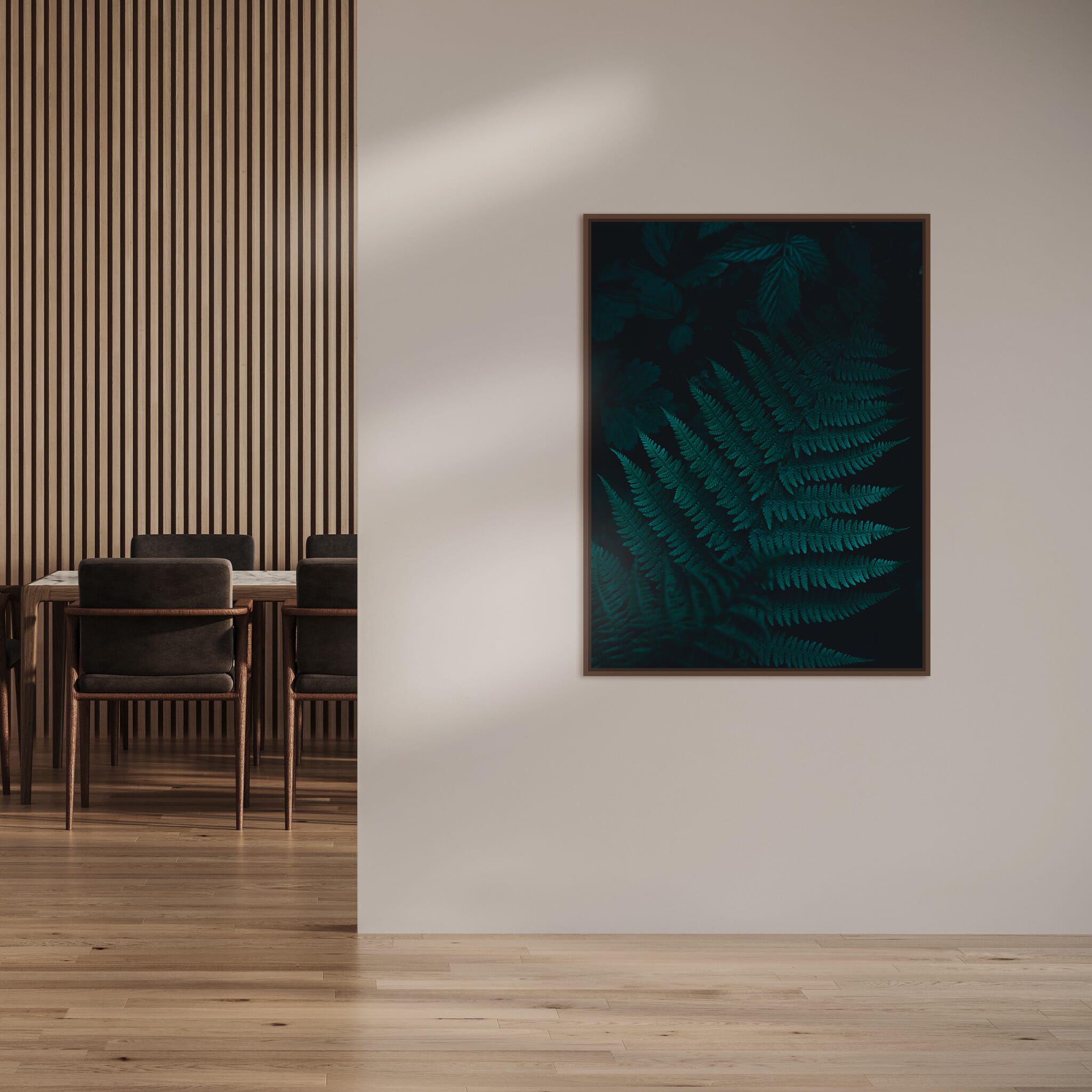 Interior design featuring photography prints by Jan Erik Waider