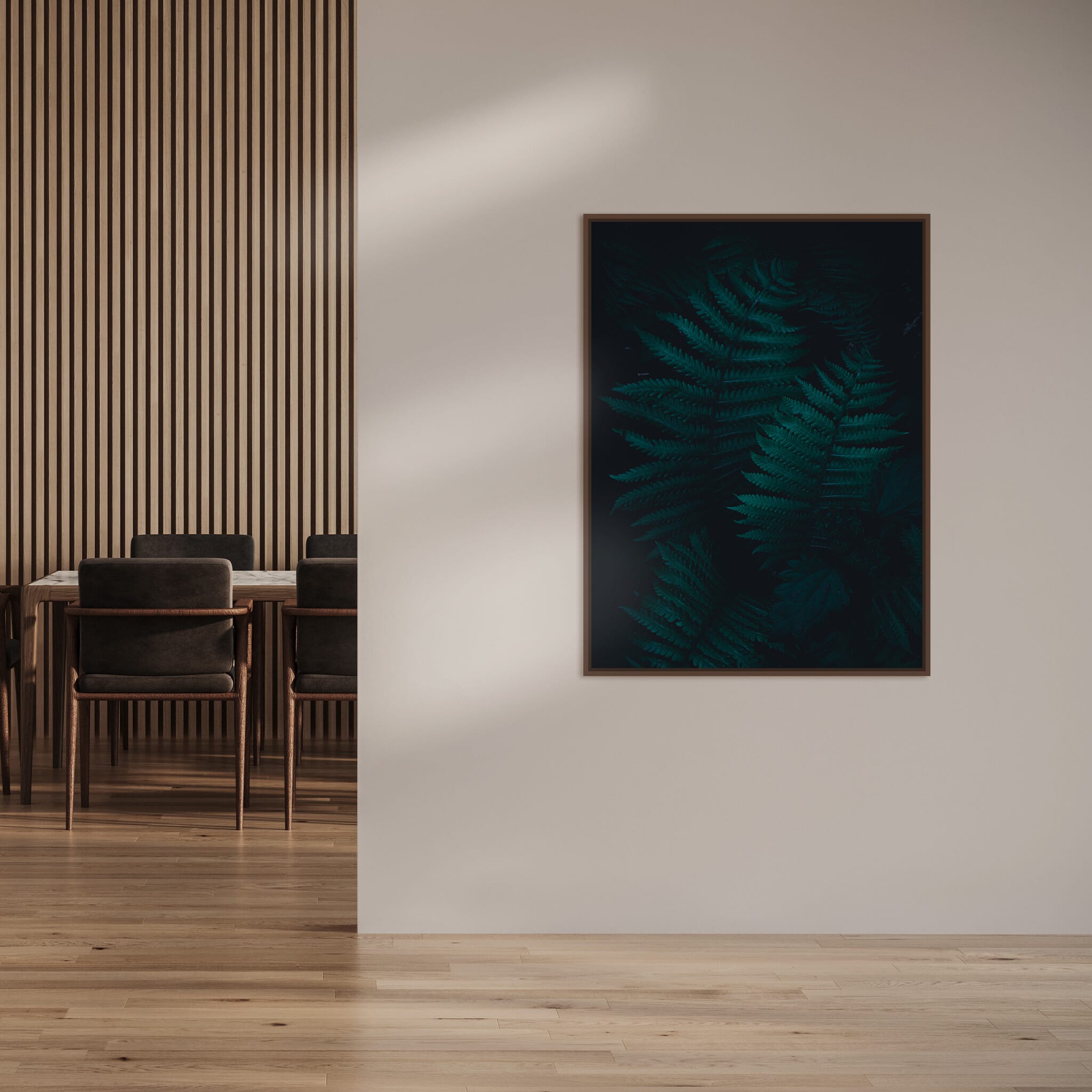 Interior design featuring photography prints by Jan Erik Waider
