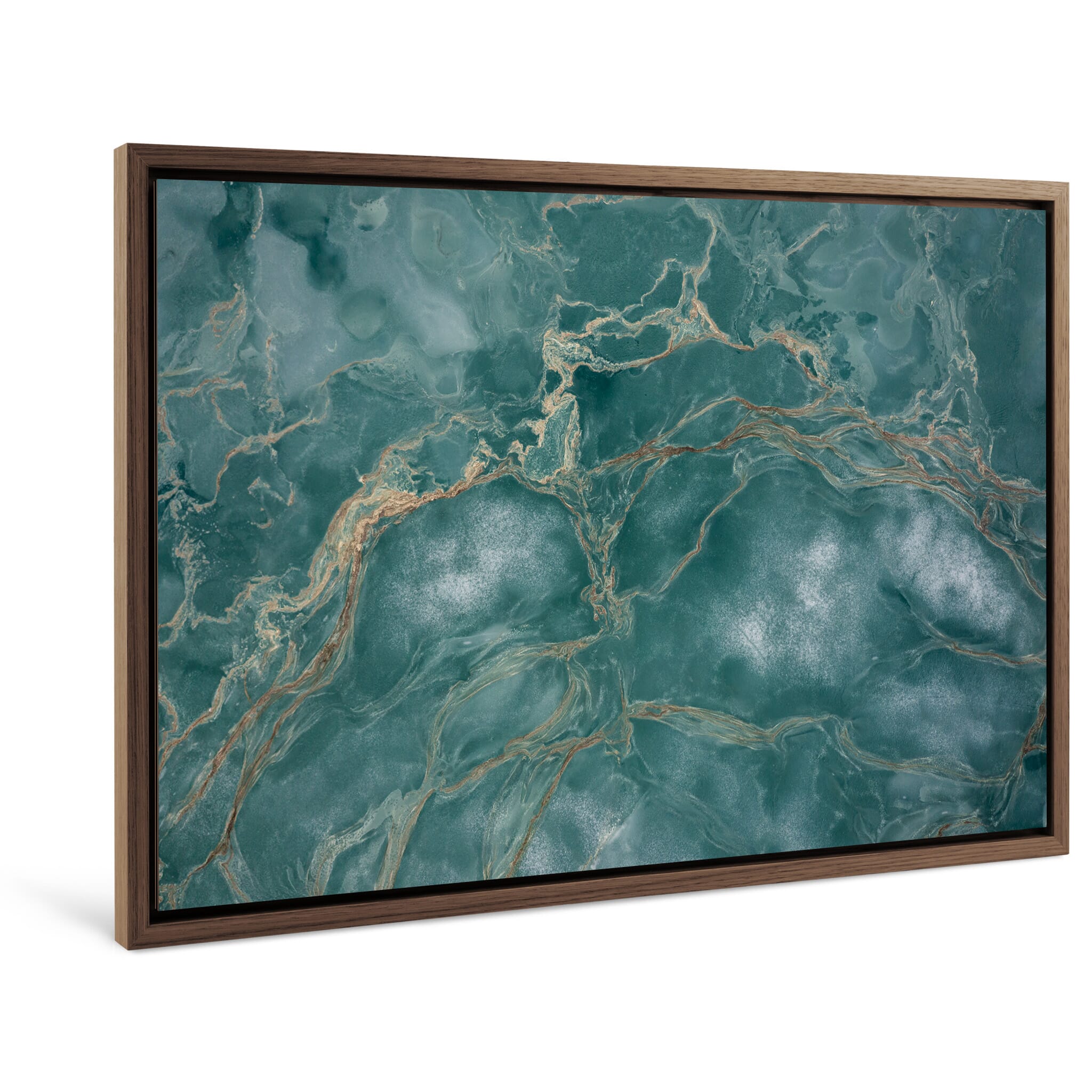 Framed photo print of natural formations shaped by glacial runoff and wind currents