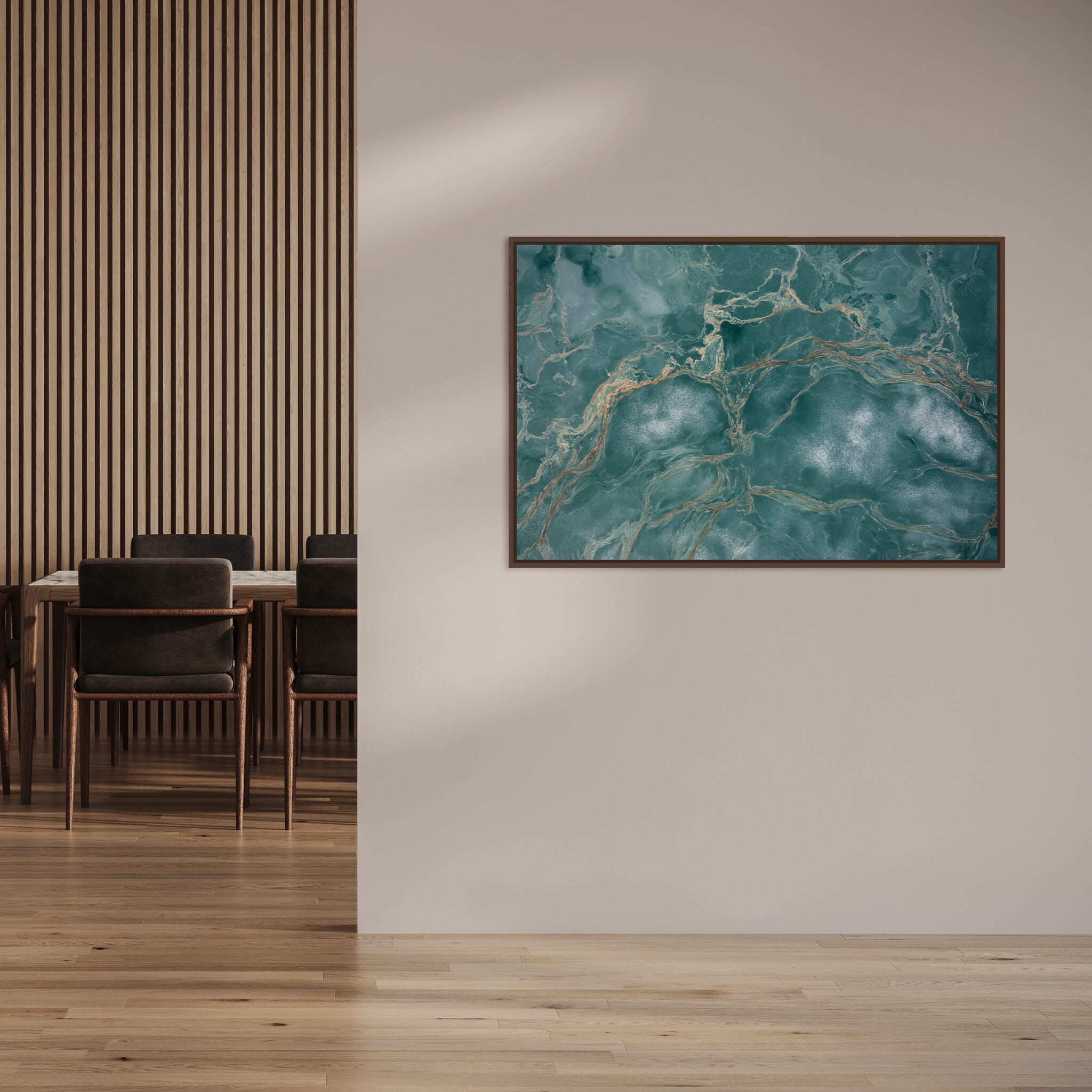 Interior design featuring photography prints by Jan Erik Waider