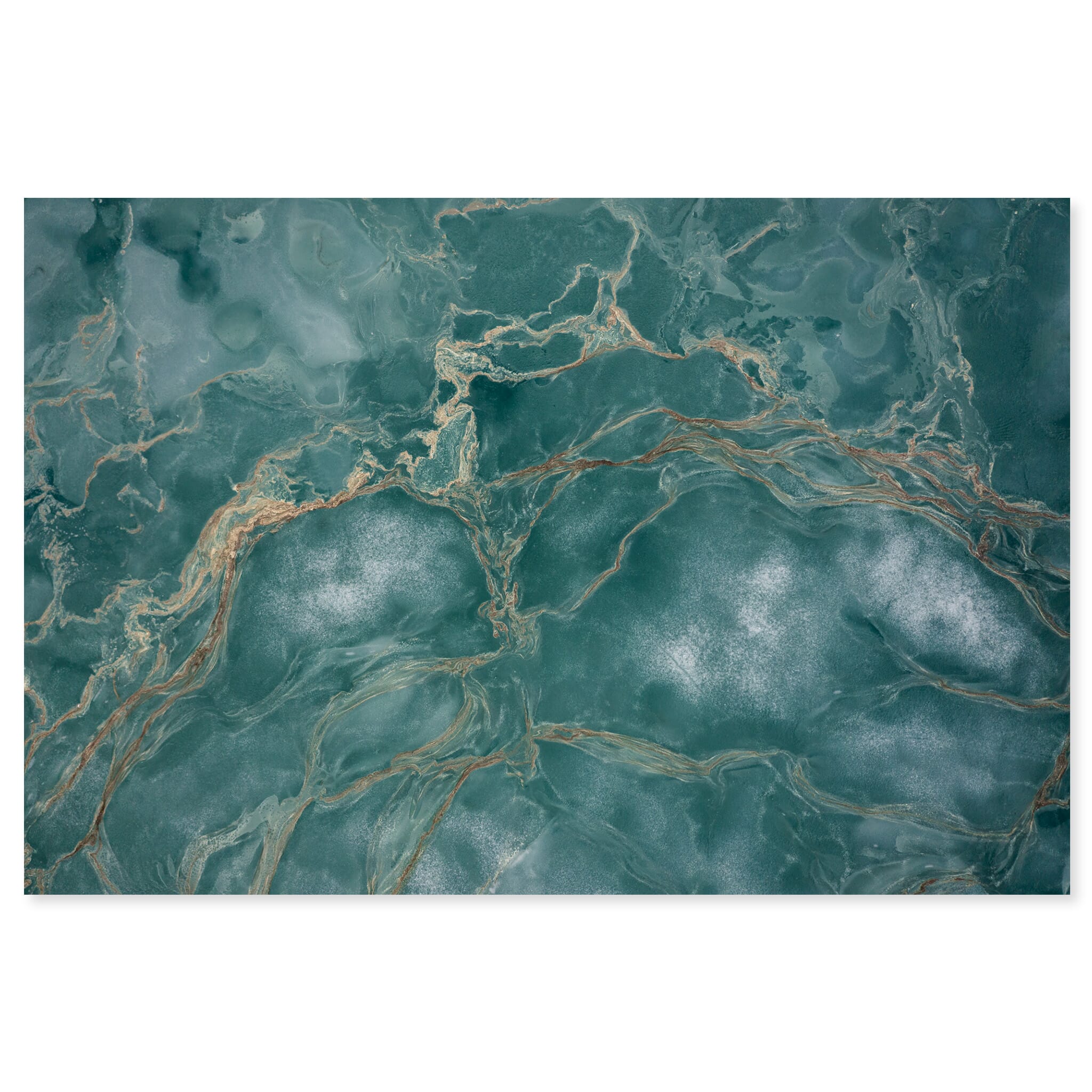 Fine art print of aerial view of pollen swirls and ice floes on Blådalsvatnet in Norway