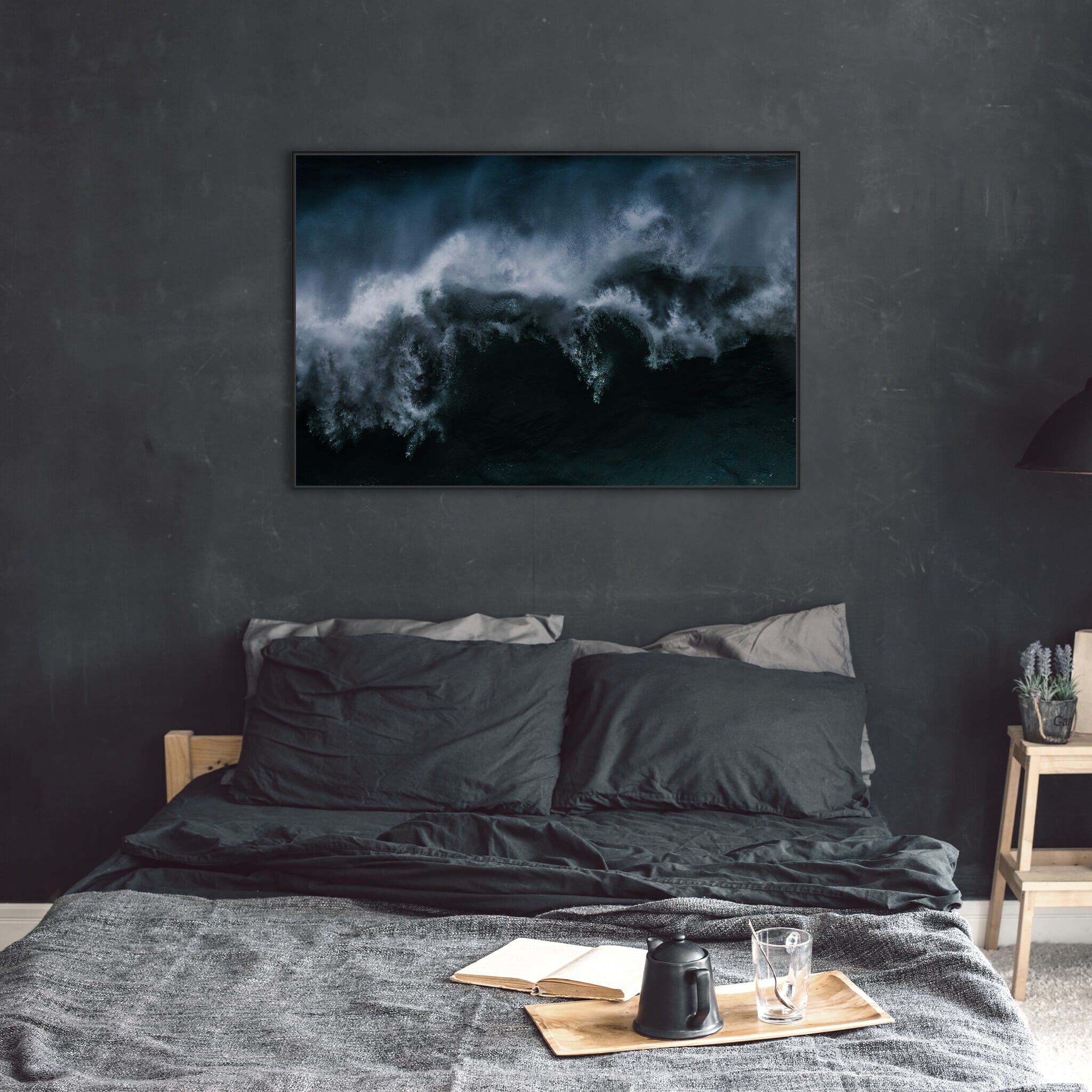 Modern room with framed landscape photography by Jan Erik Waider