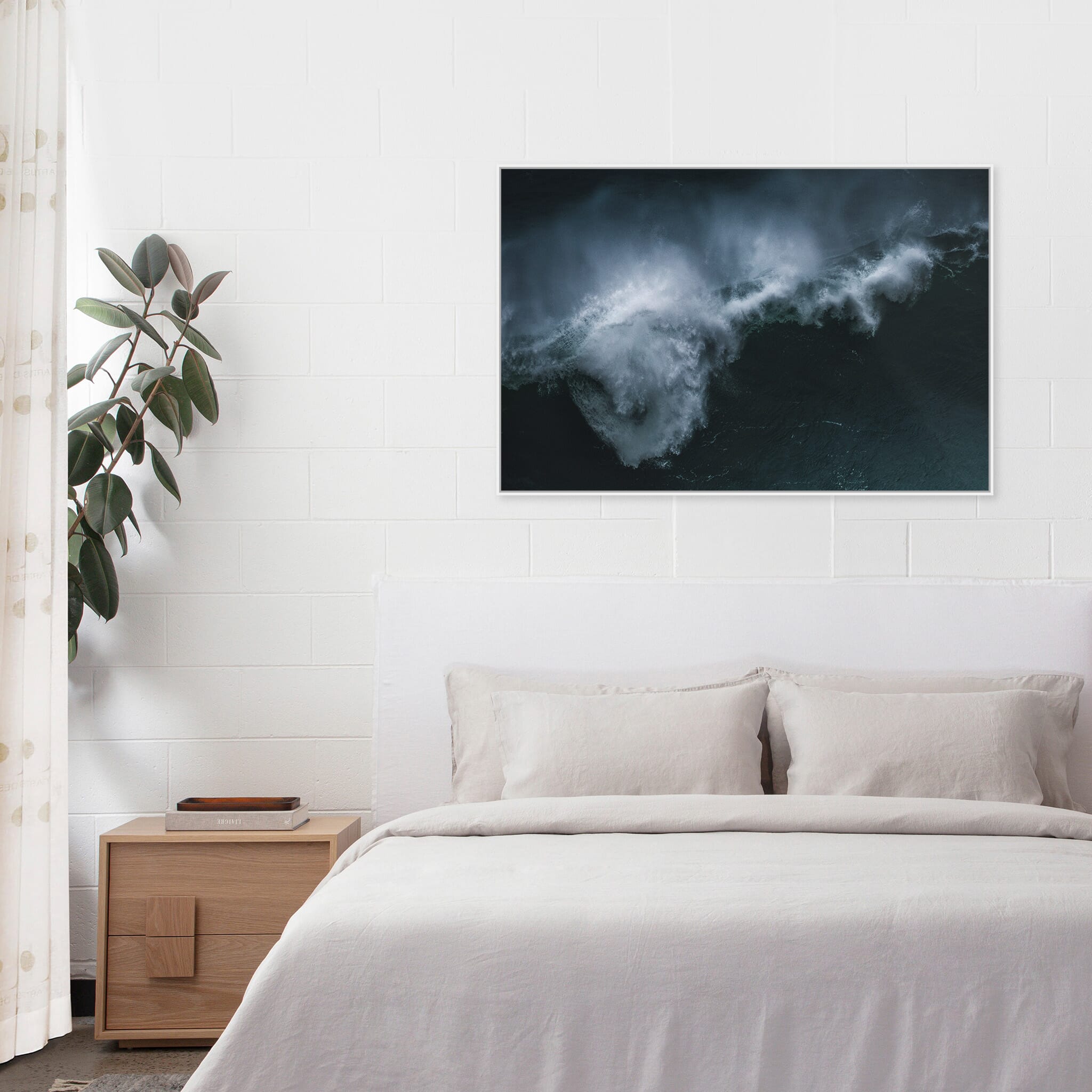 Modern Interior design featuring photography prints by Jan Erik Waider