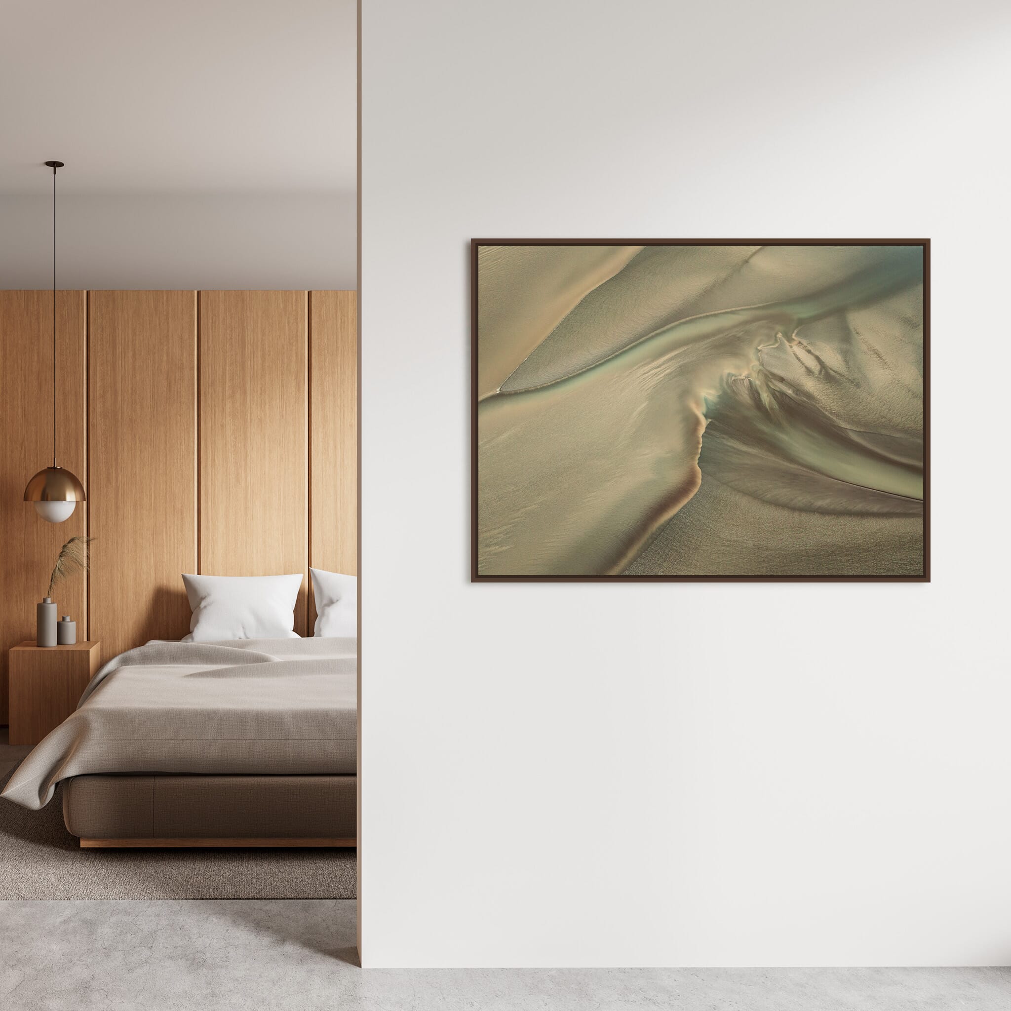 Interior design featuring photography prints by Jan Erik Waider