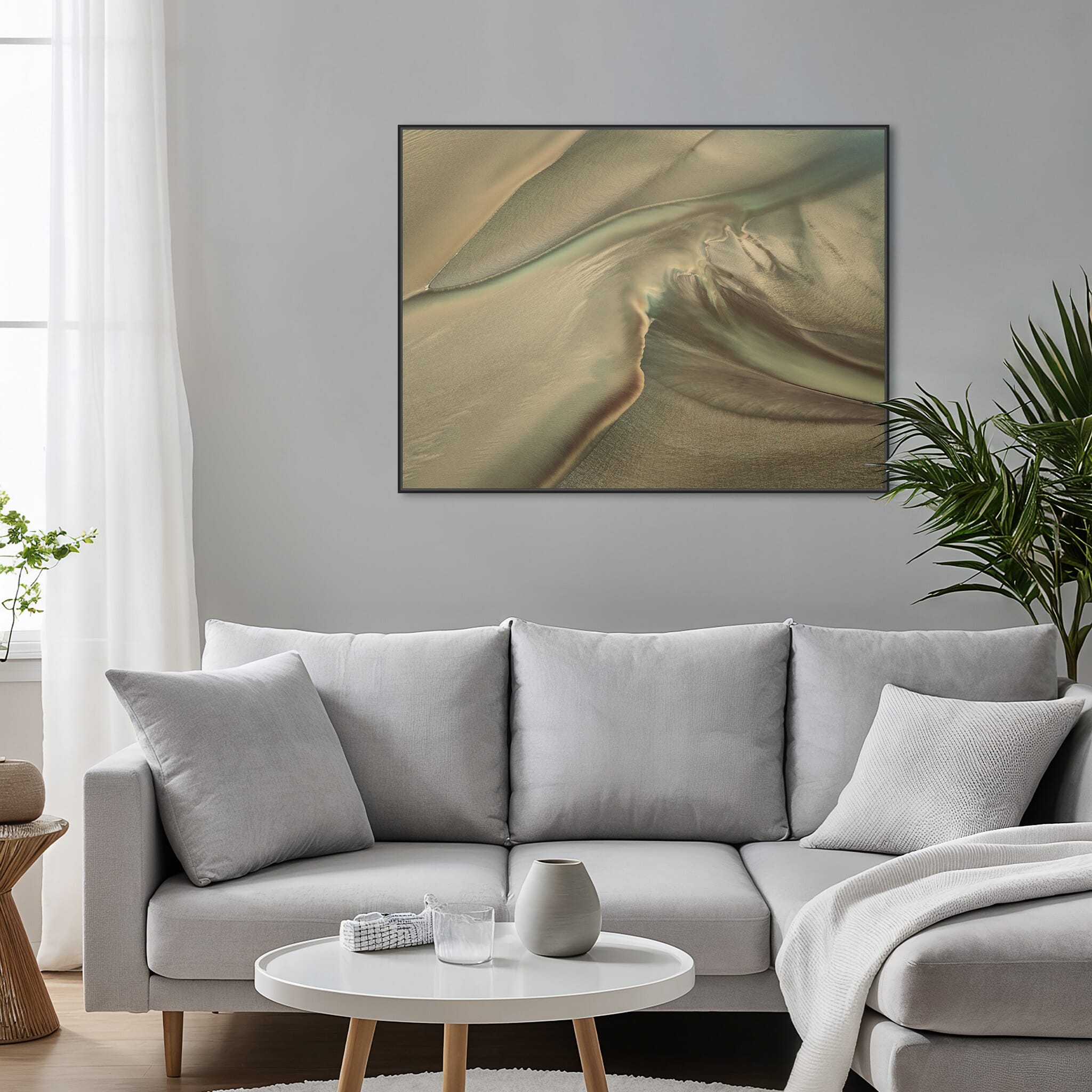 Modern Interior design featuring photography prints by Jan Erik Waider