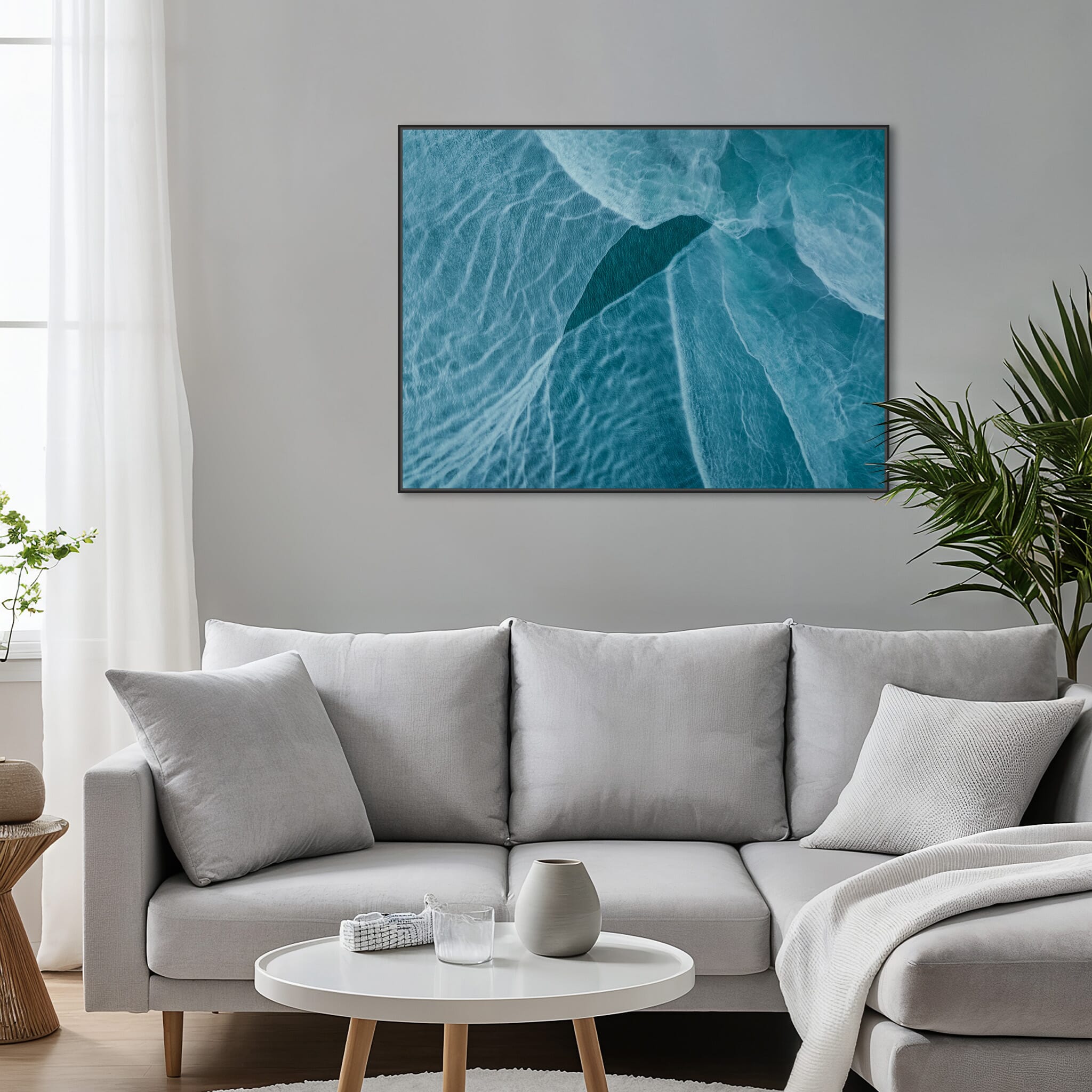 Interior design featuring photography prints by Jan Erik Waider