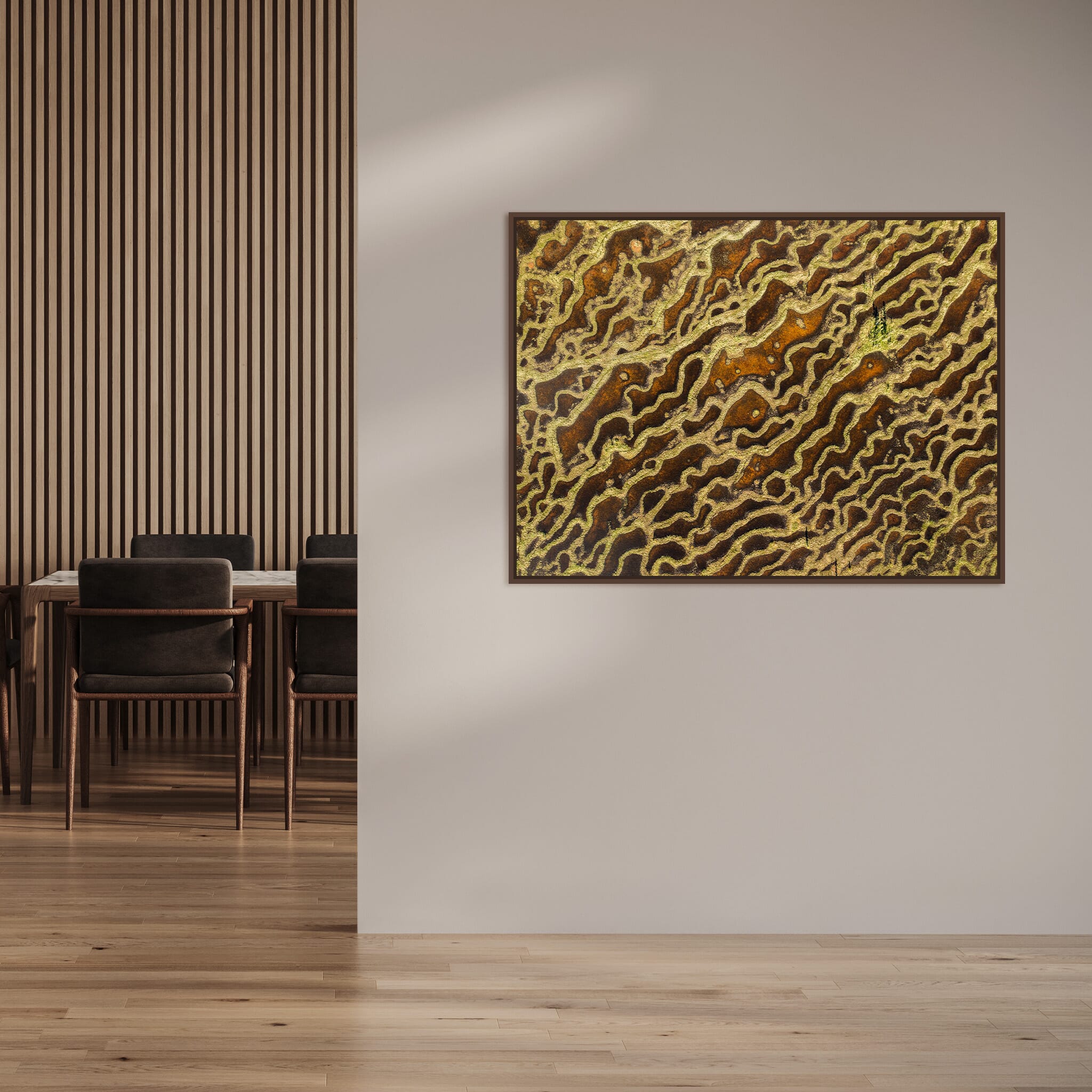 Interior design featuring photography prints by Jan Erik Waider