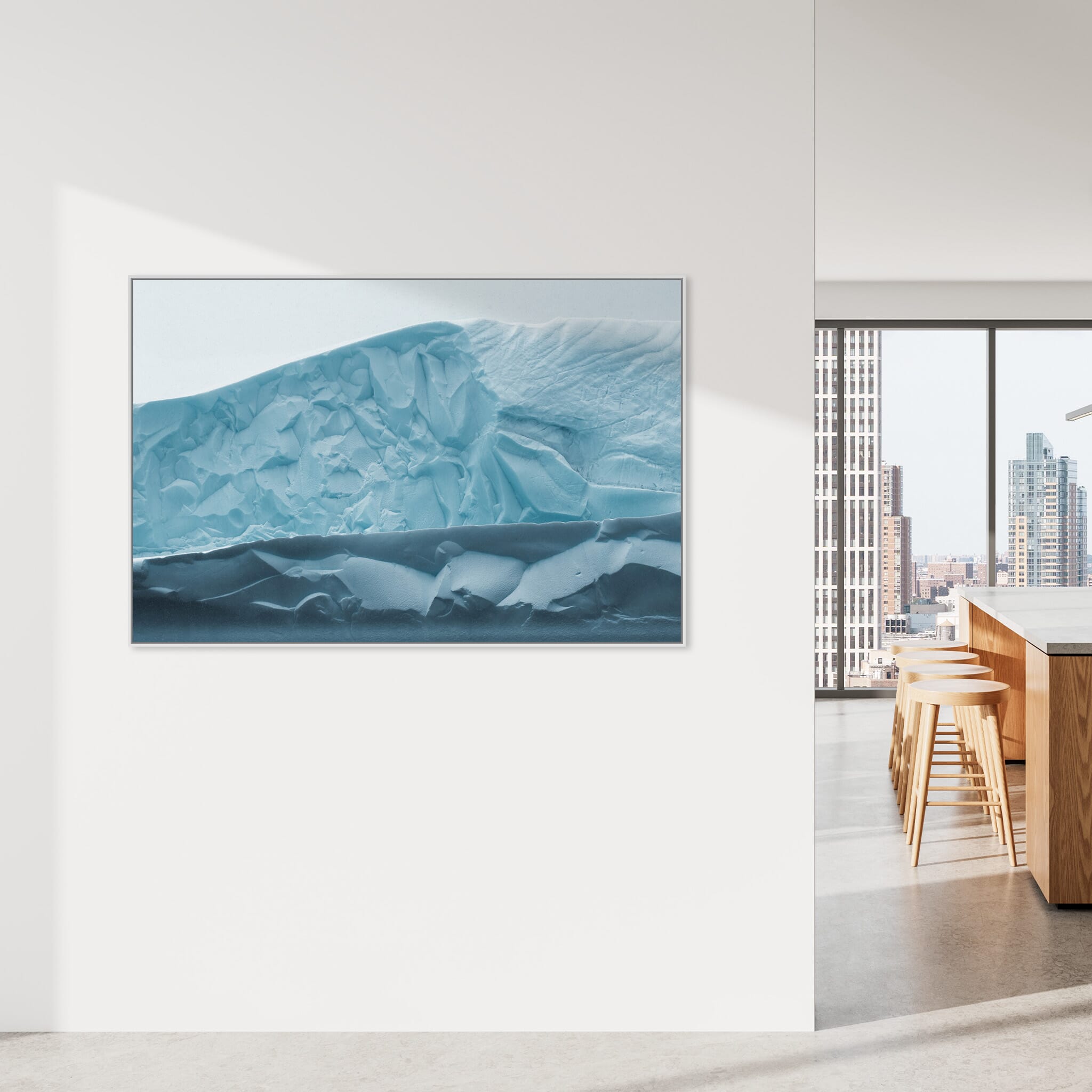 Interior design featuring photography prints by Jan Erik Waider
