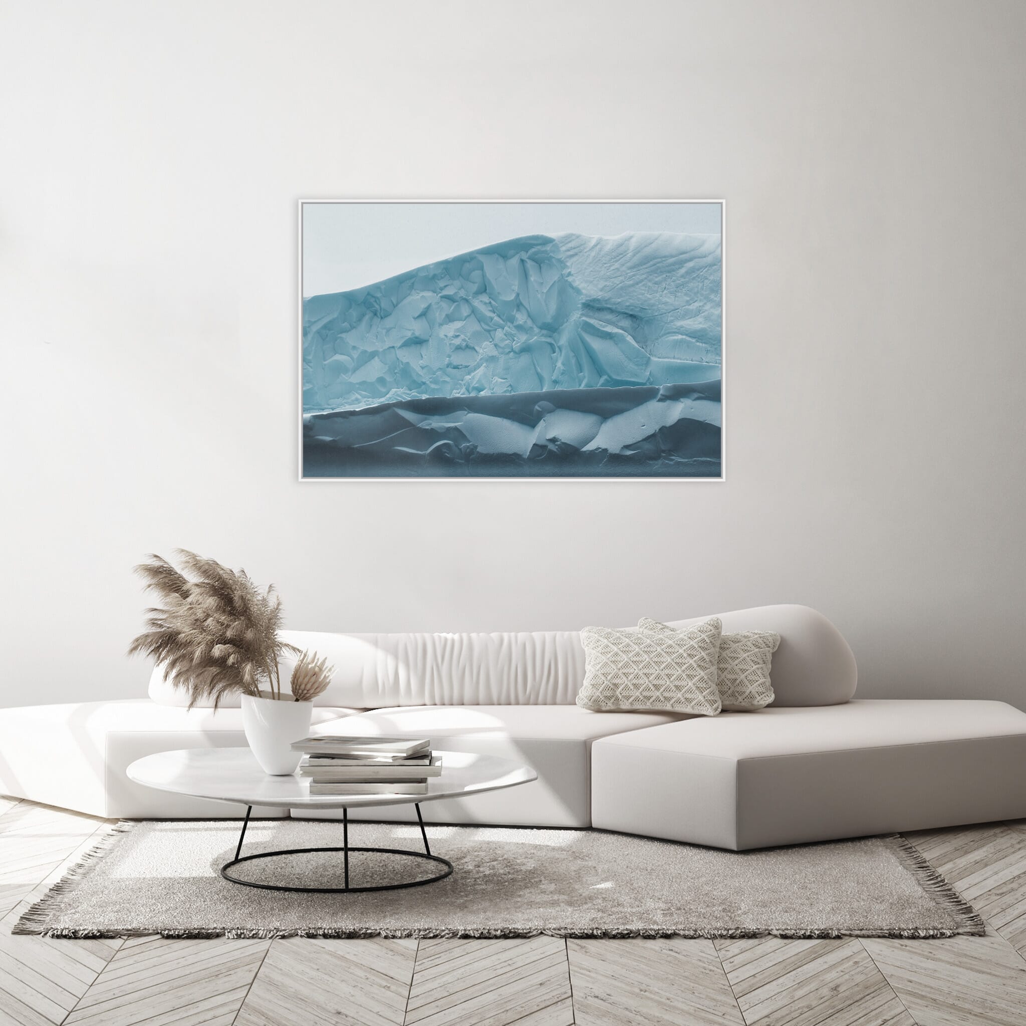 Modern Interior design featuring photography prints by Jan Erik Waider
