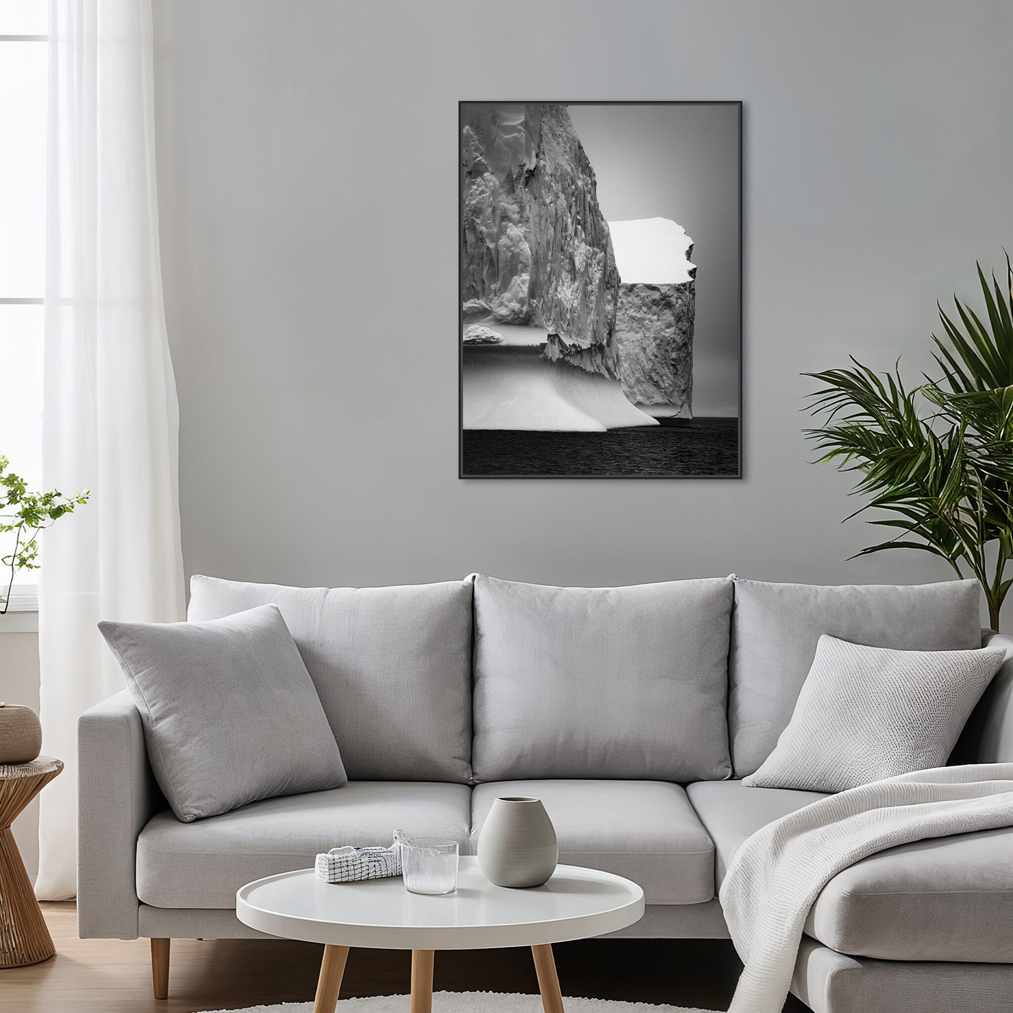 Modern room with framed landscape photography by Jan Erik Waider