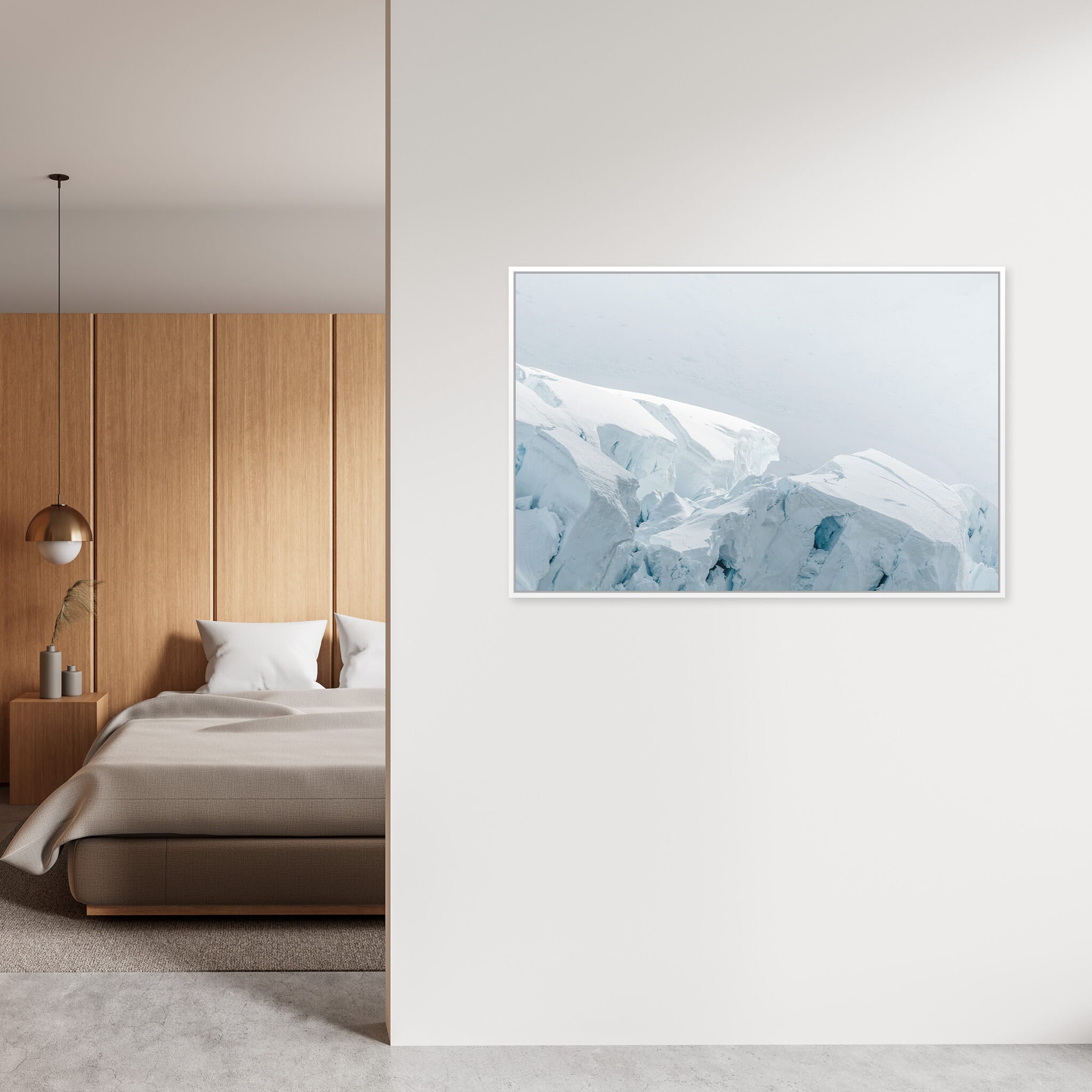 Interior design featuring photography prints by Jan Erik Waider