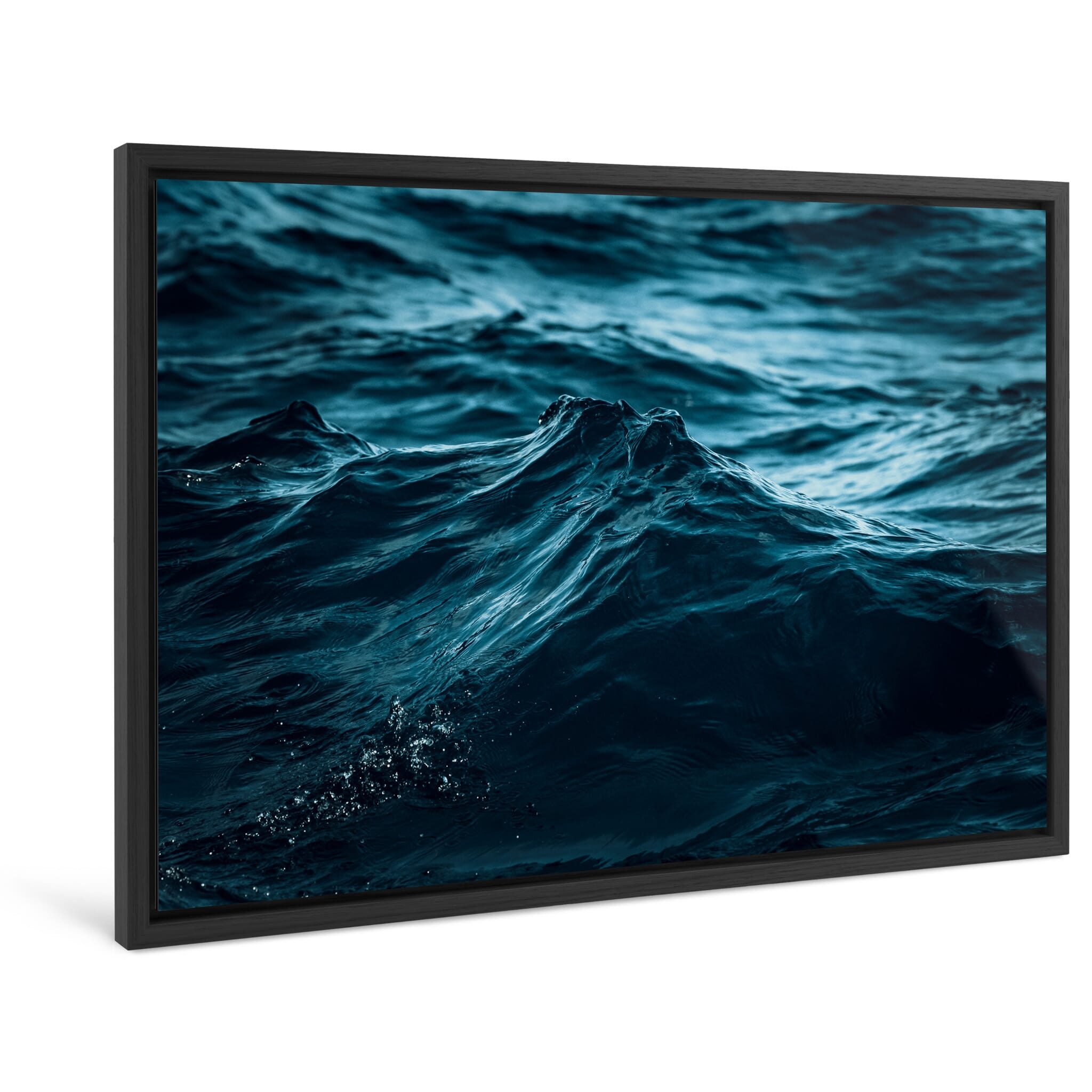 Framed photo print of waves shaped by wind and current in the Drake Passage