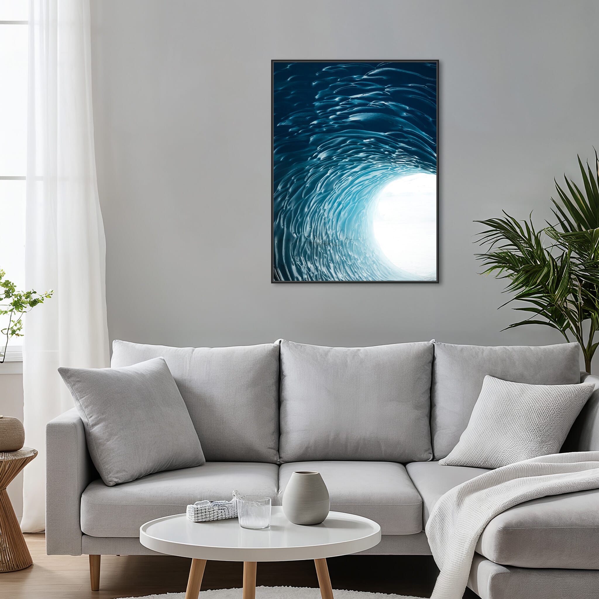 Modern Interior design featuring photography prints by Jan Erik Waider