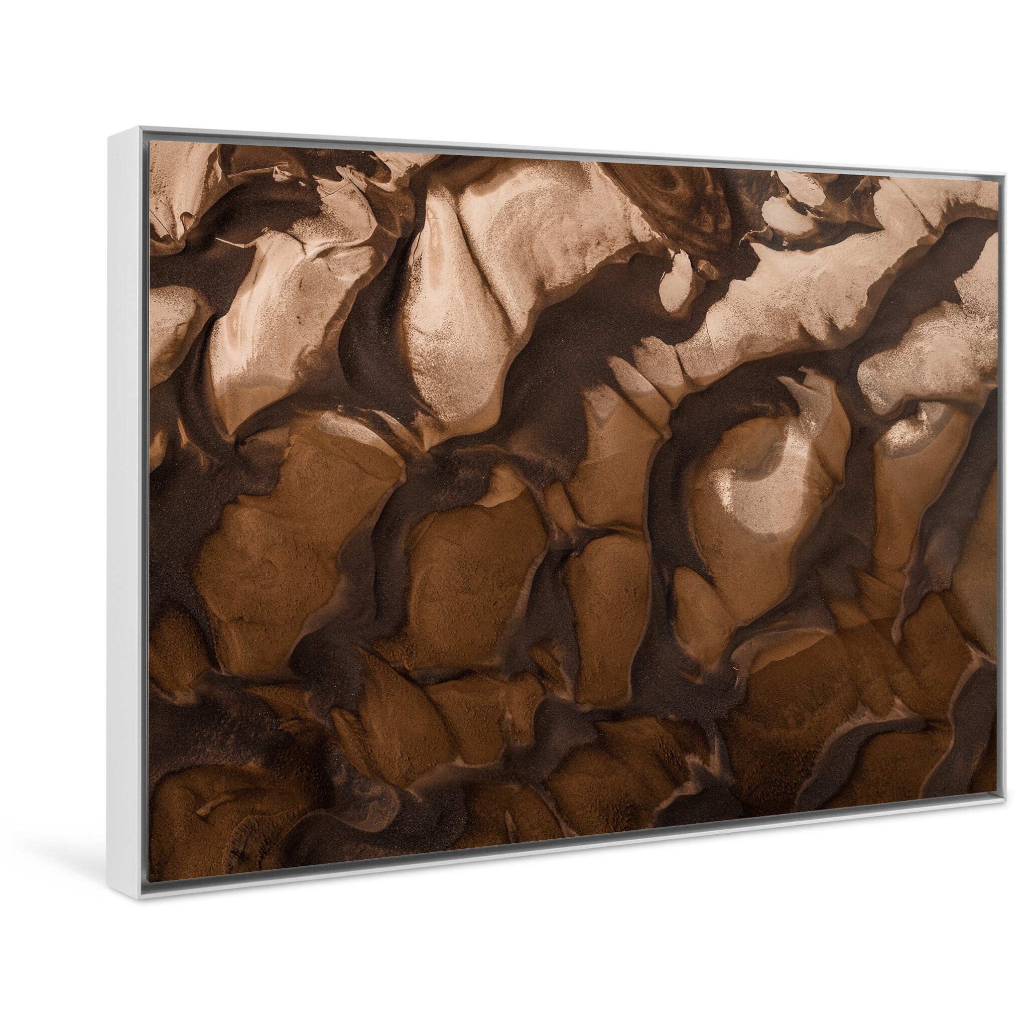 Framed photo print of subtle natural patterns captured in isolated detail