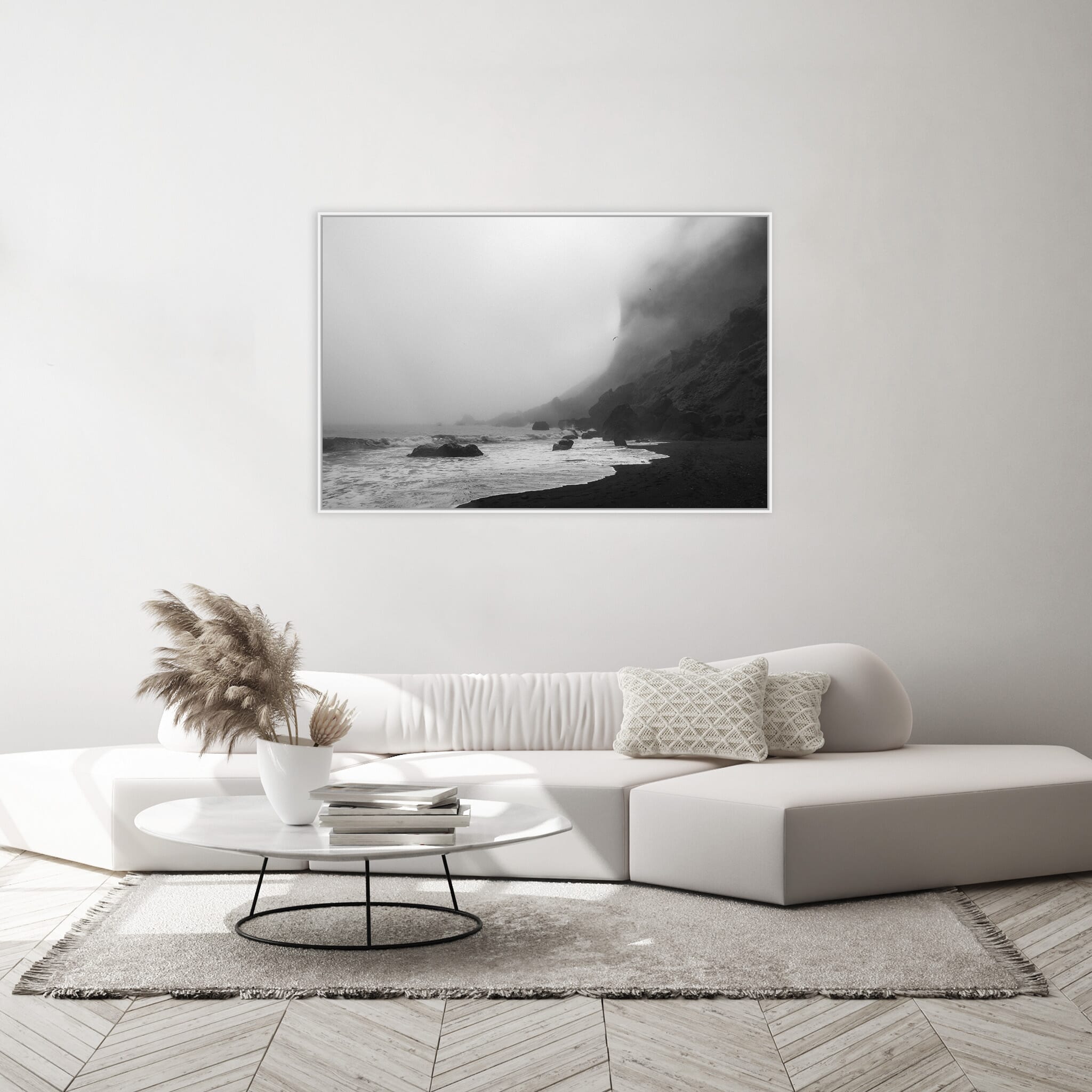 Interior design featuring photography prints by Jan Erik Waider