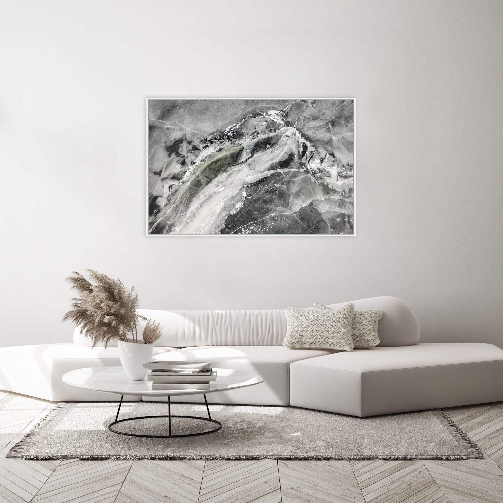 Interior design featuring photography prints by Jan Erik Waider
