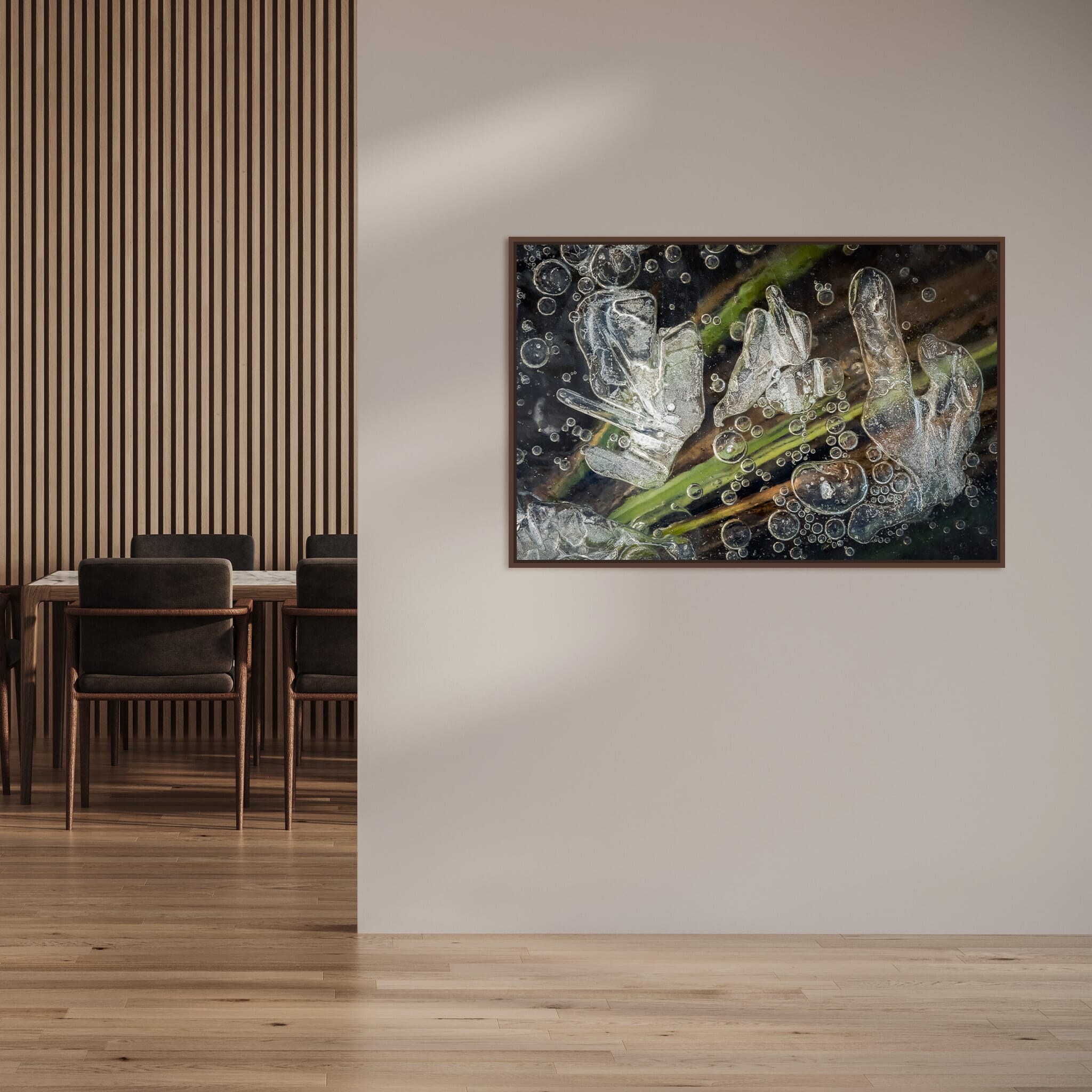 Interior design featuring photography prints by Jan Erik Waider