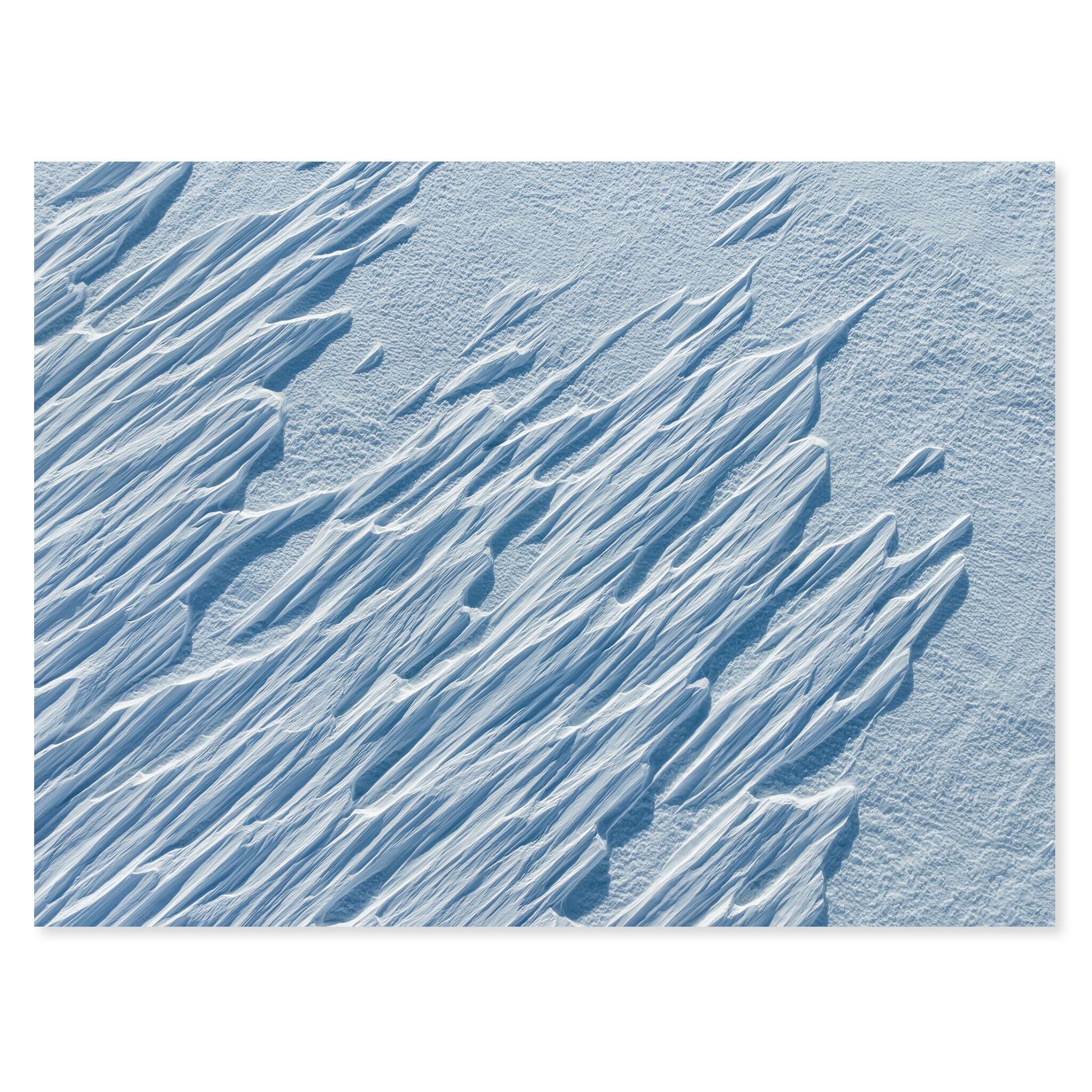 Fine art print of wind-sculpted snow drifts on the Hardangervidda plateau